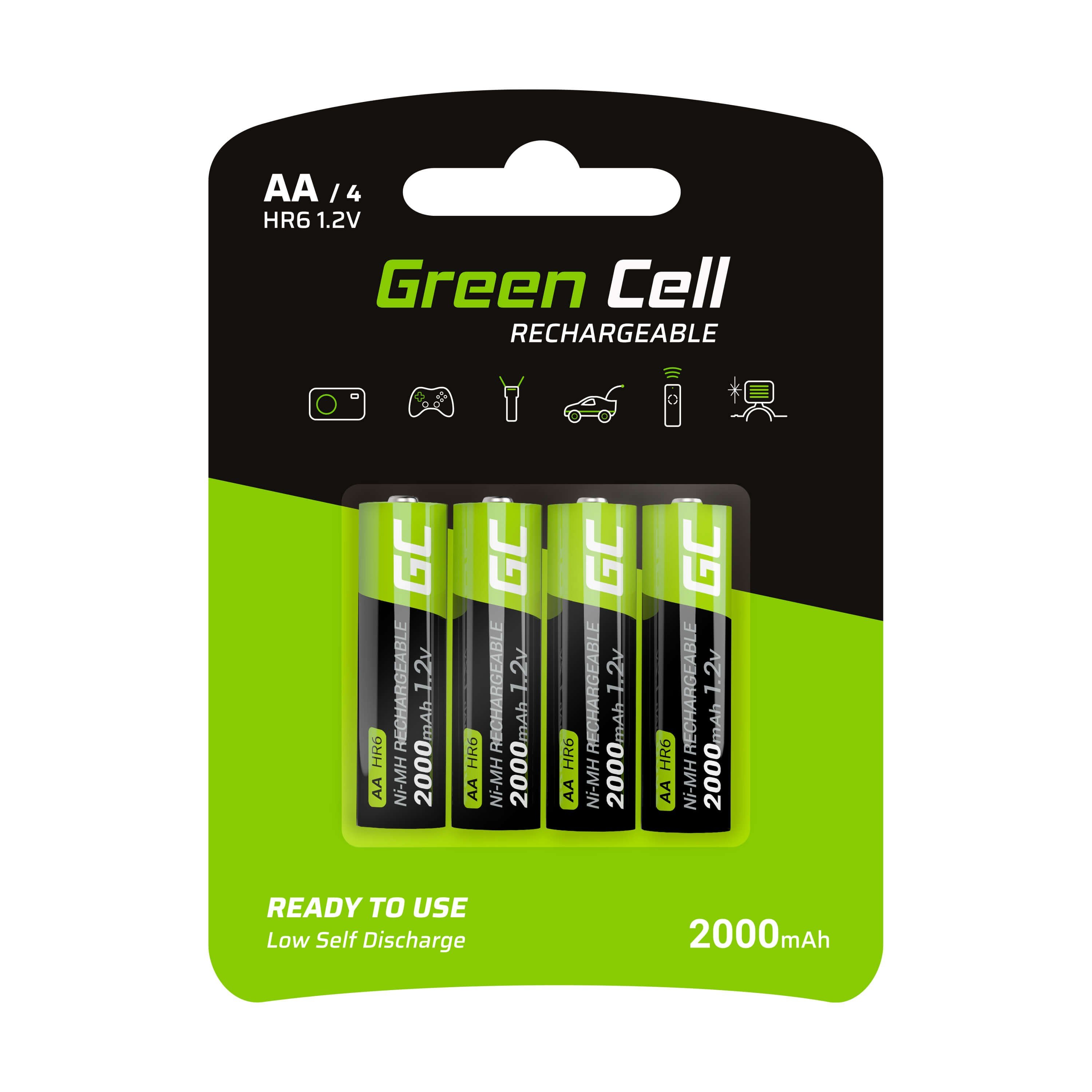 Akumulator Green Cell HR6/AA 2000 mAh - 8 szt.