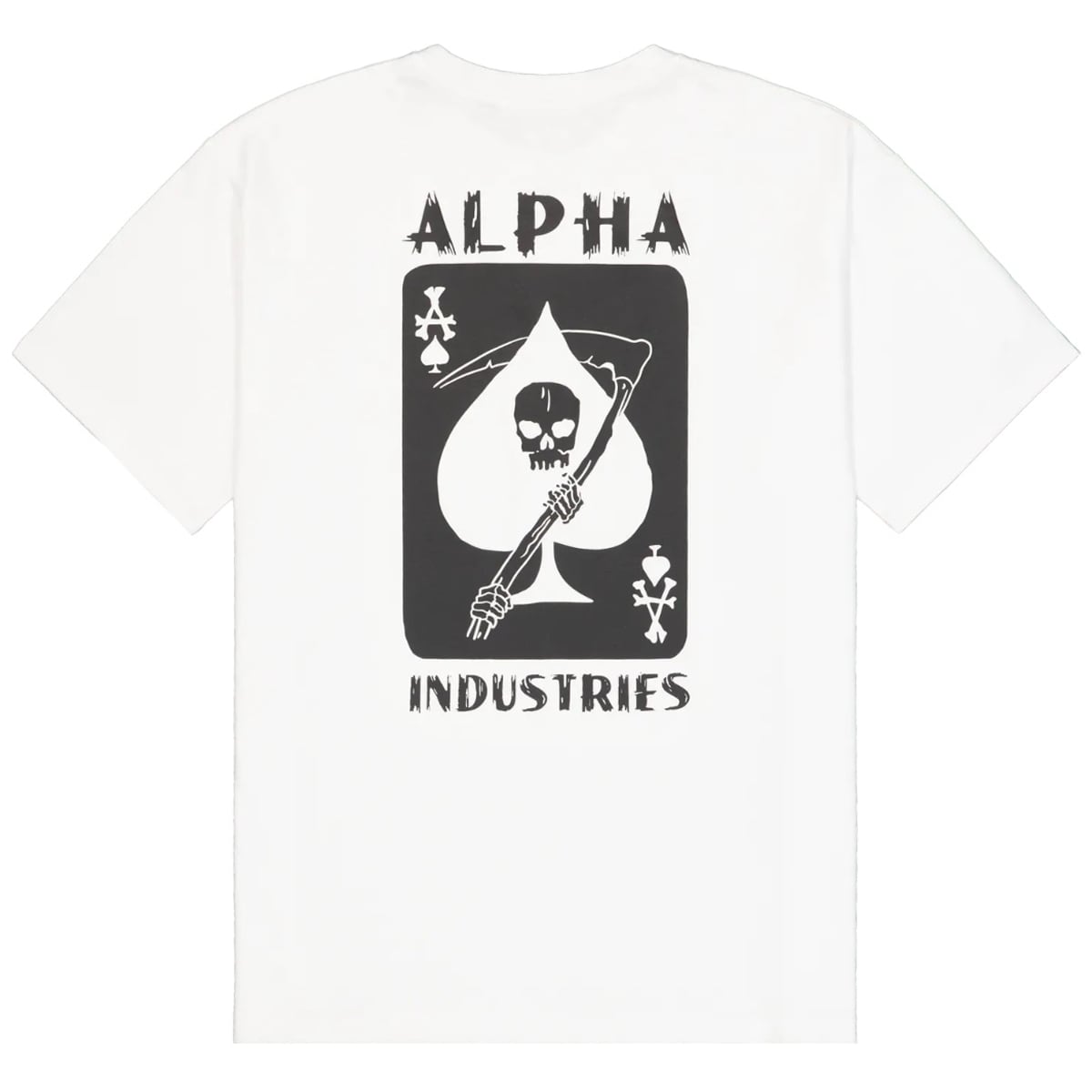 Koszulka T-shirt Alpha Industries Skull Ops - White
