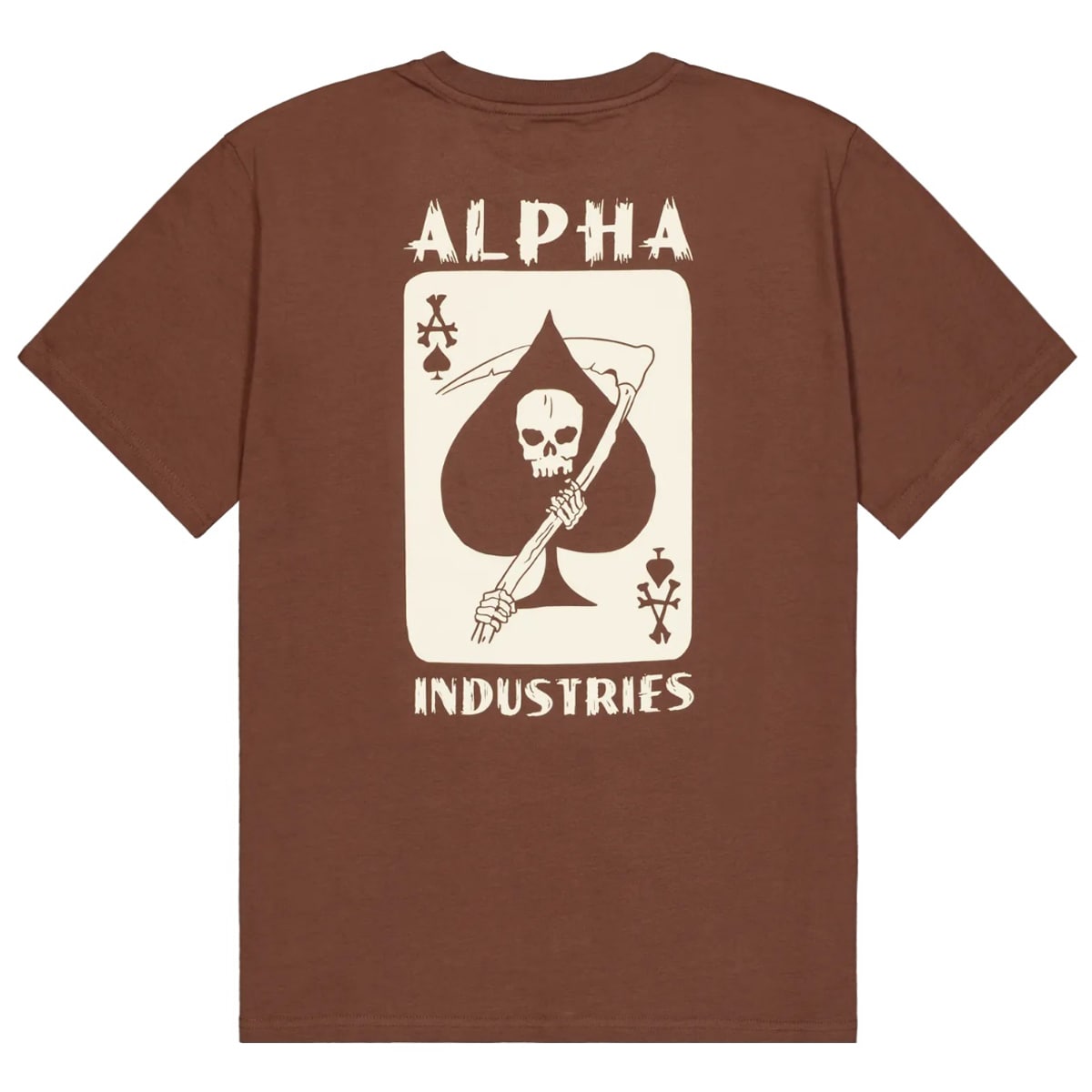 Koszulka T-shirt Alpha Industries Skull Ops - Powder Brown