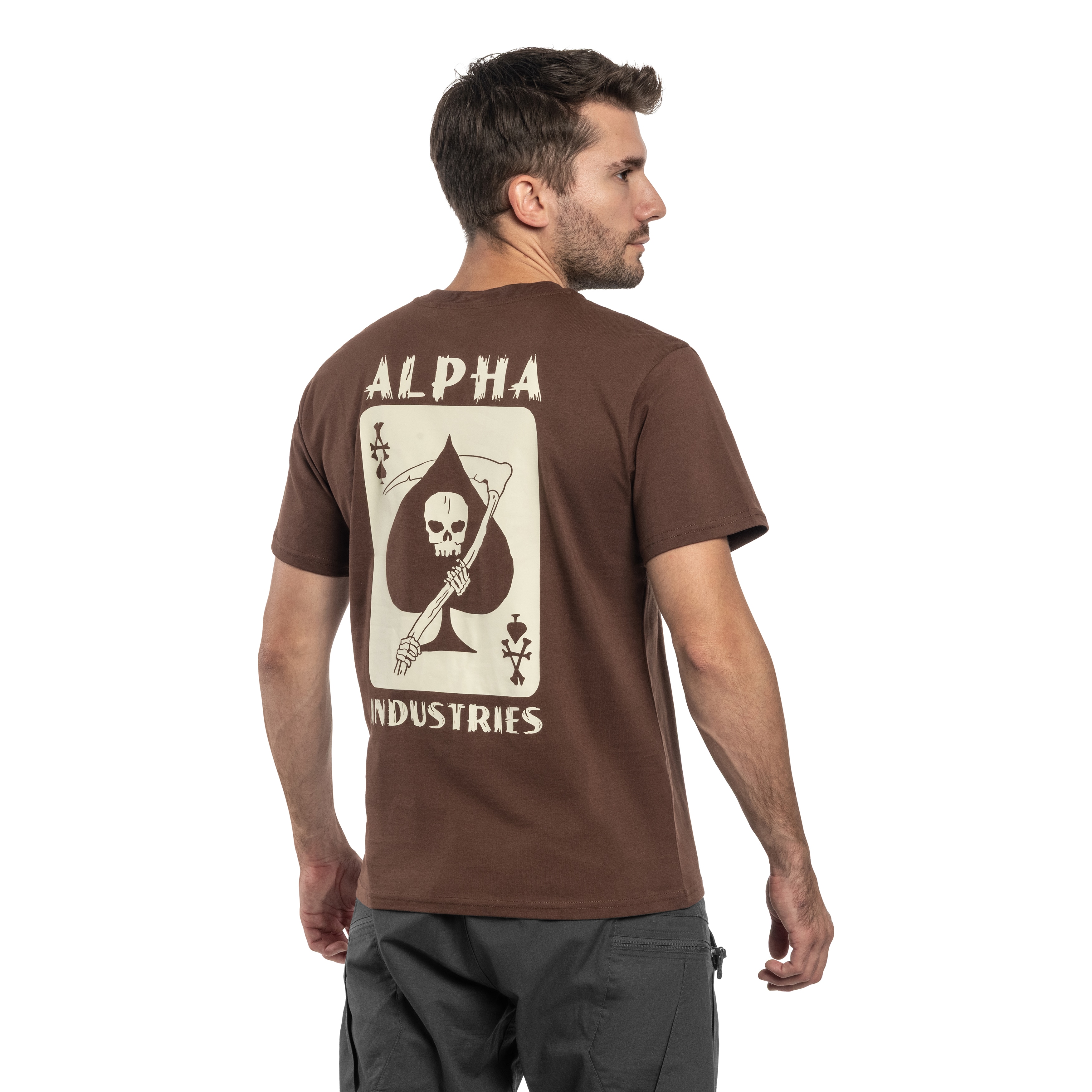 Alpha Industries Skull Ops T-shirt - Powder Brown
