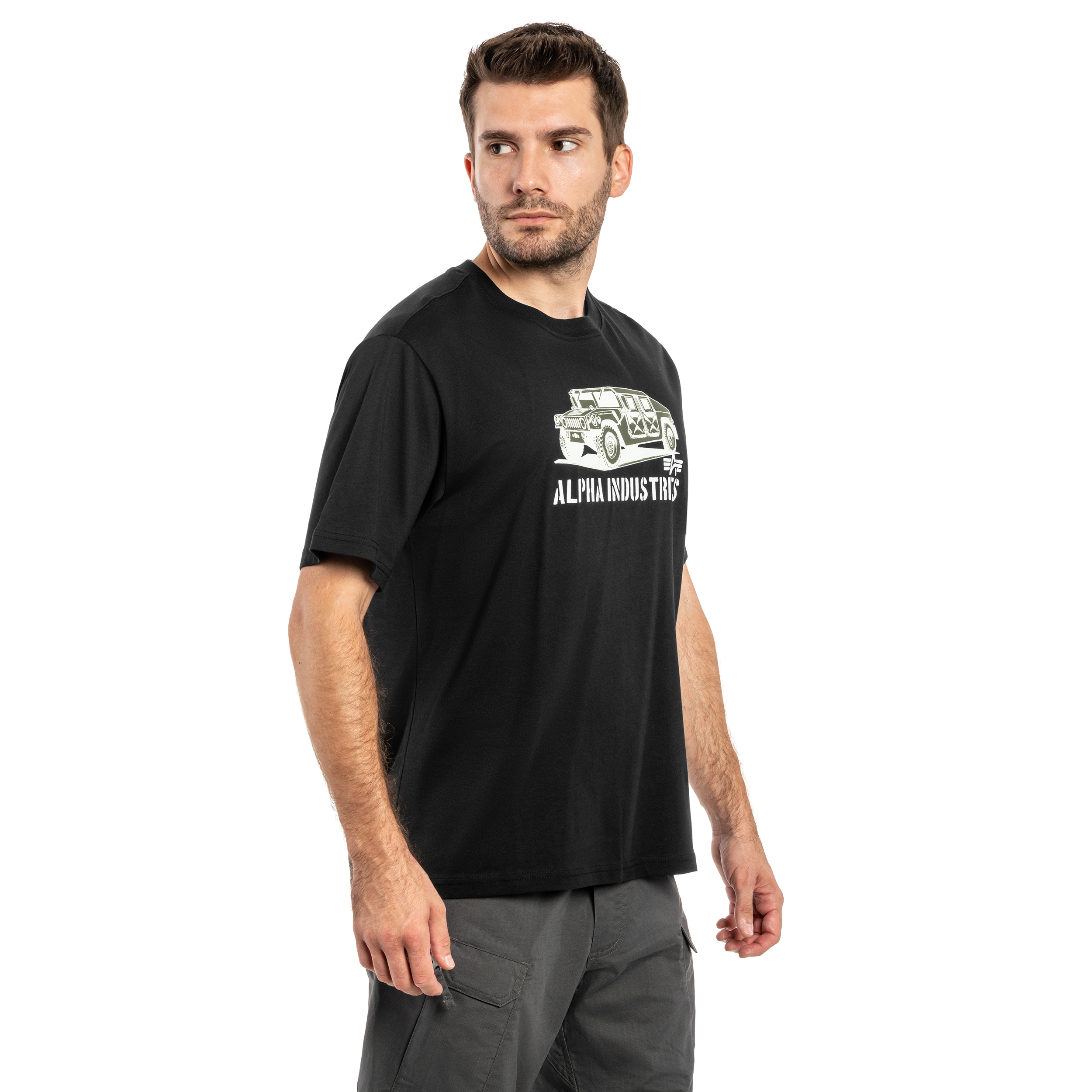 Koszulka T-shirt Alpha Industries Humvee - Black