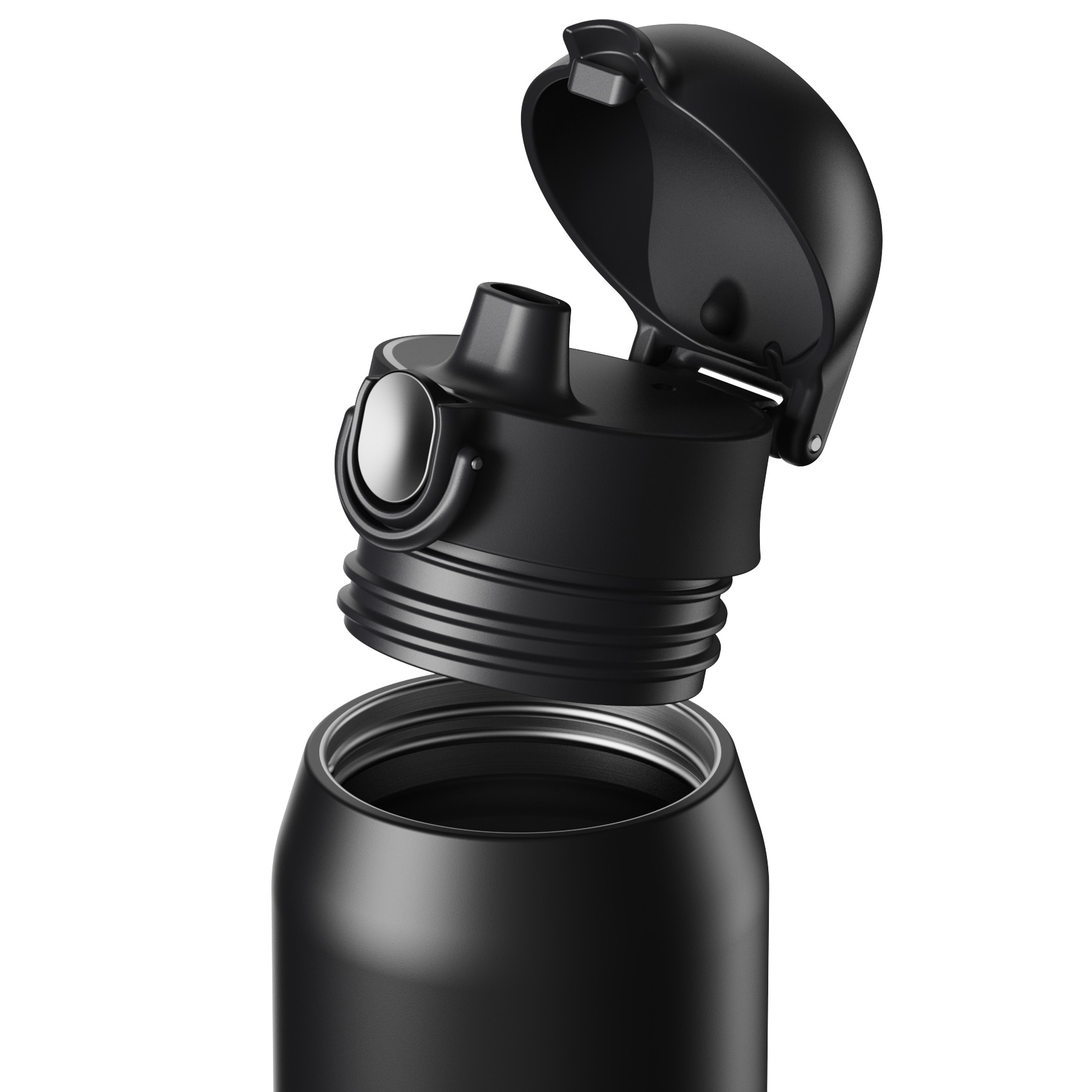 Butelka termiczna ION8 Revive Triple Wall Flip 540 ml - Panther Black