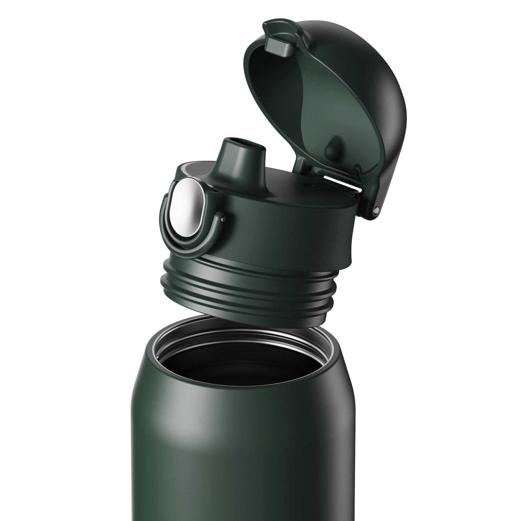 Butelka termiczna ION8 Revive Triple Wall Flip 540 ml - Forest Dark Green
