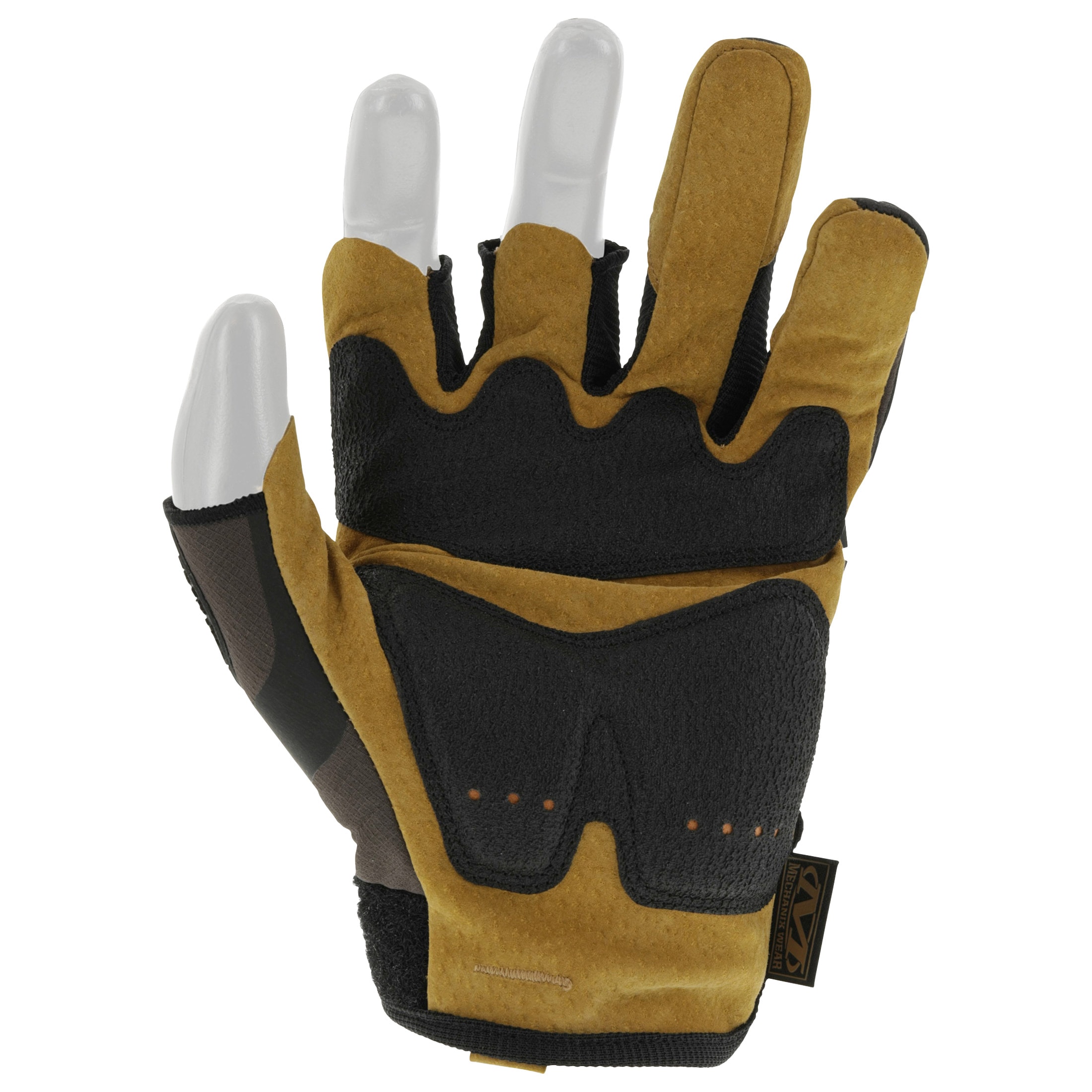 Тактичні рукавиці Mechanix Wear M-Pact Fingerless Framer Leather Core 3 - Brown