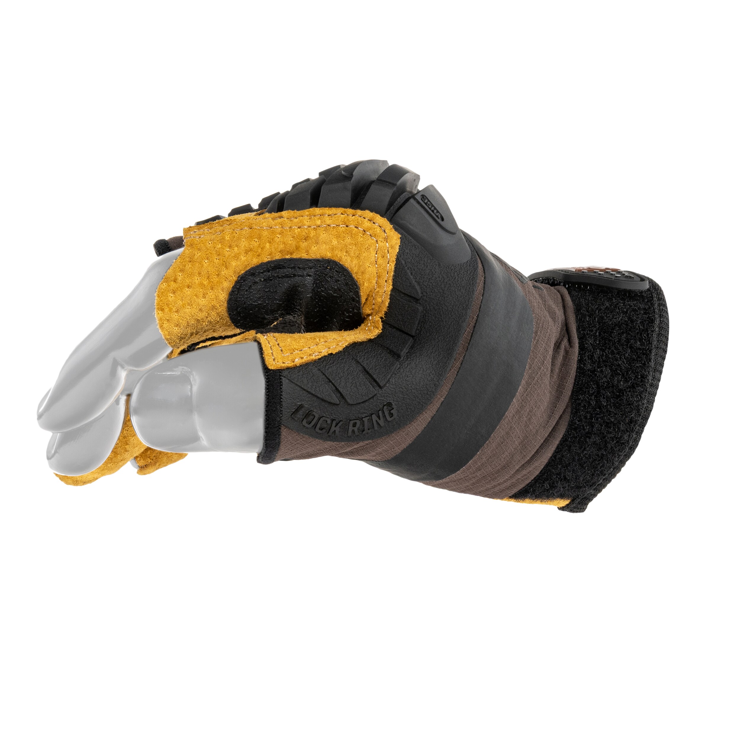 Rękawice taktyczne Mechanix Wear M-Pact Fingerless Framer Leather Core 3 - Brown