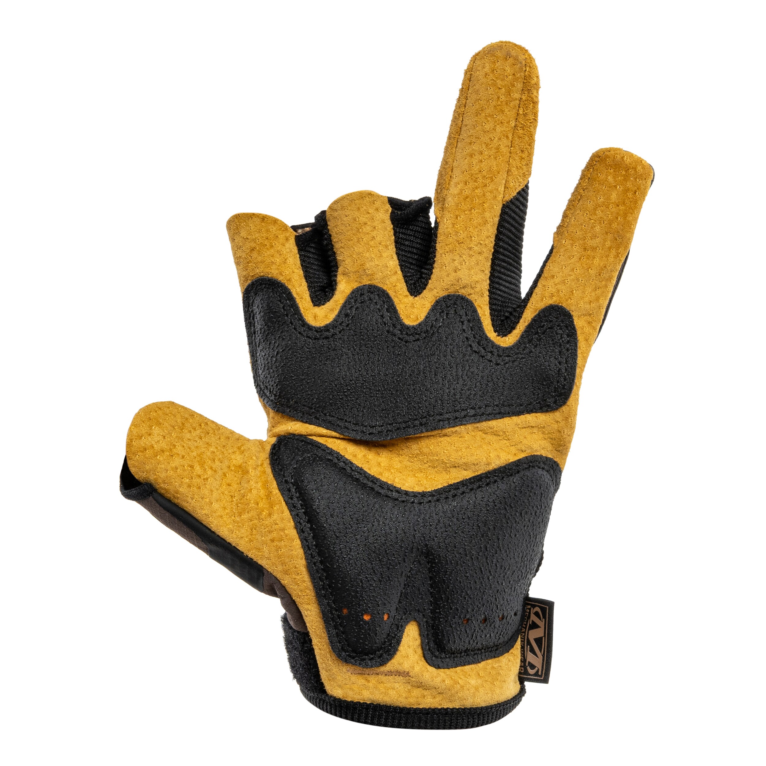 Rękawice taktyczne Mechanix Wear M-Pact Fingerless Framer Leather Core 3 - Brown