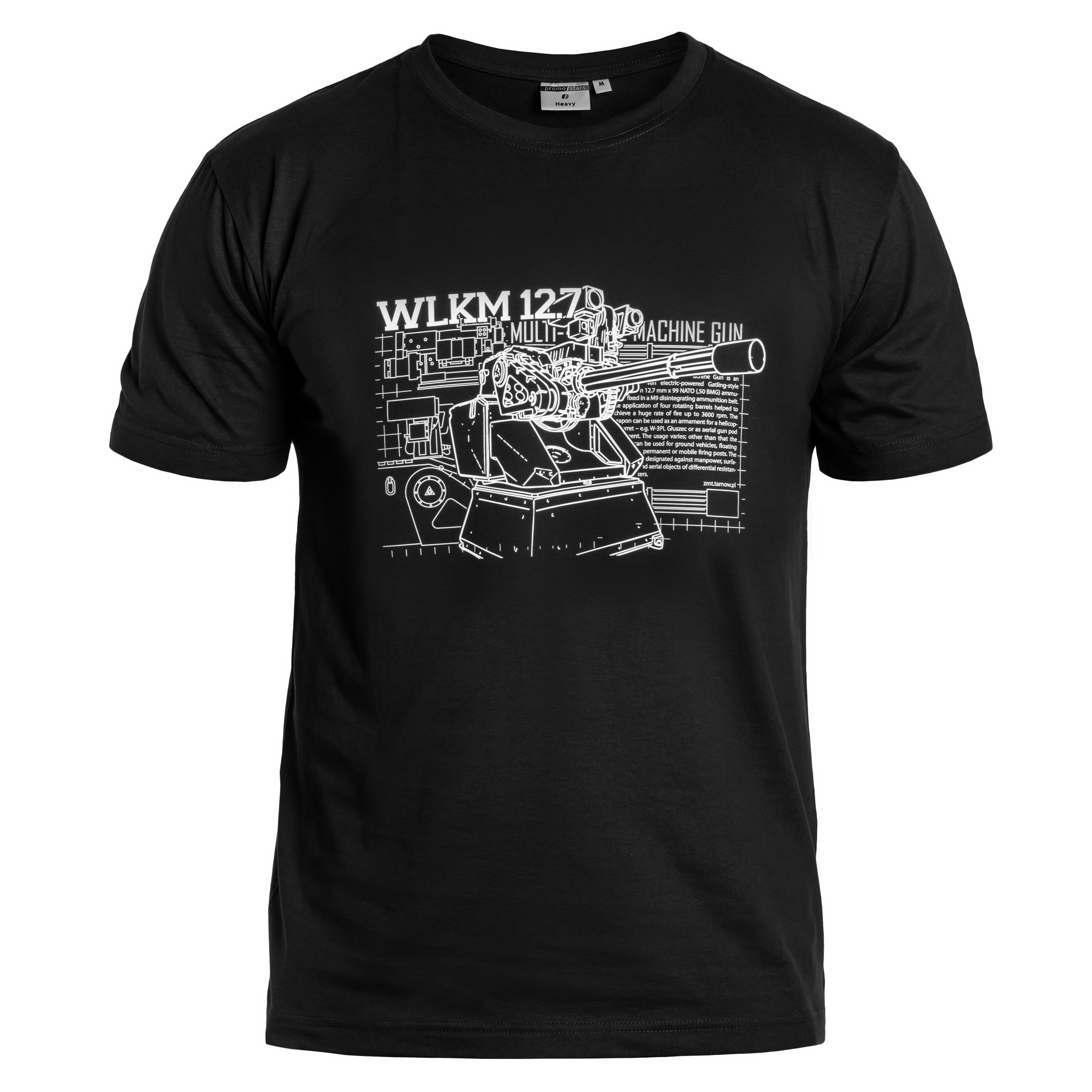 Koszulka T-Shirt WLKM 12,7 x 99 mm - Black