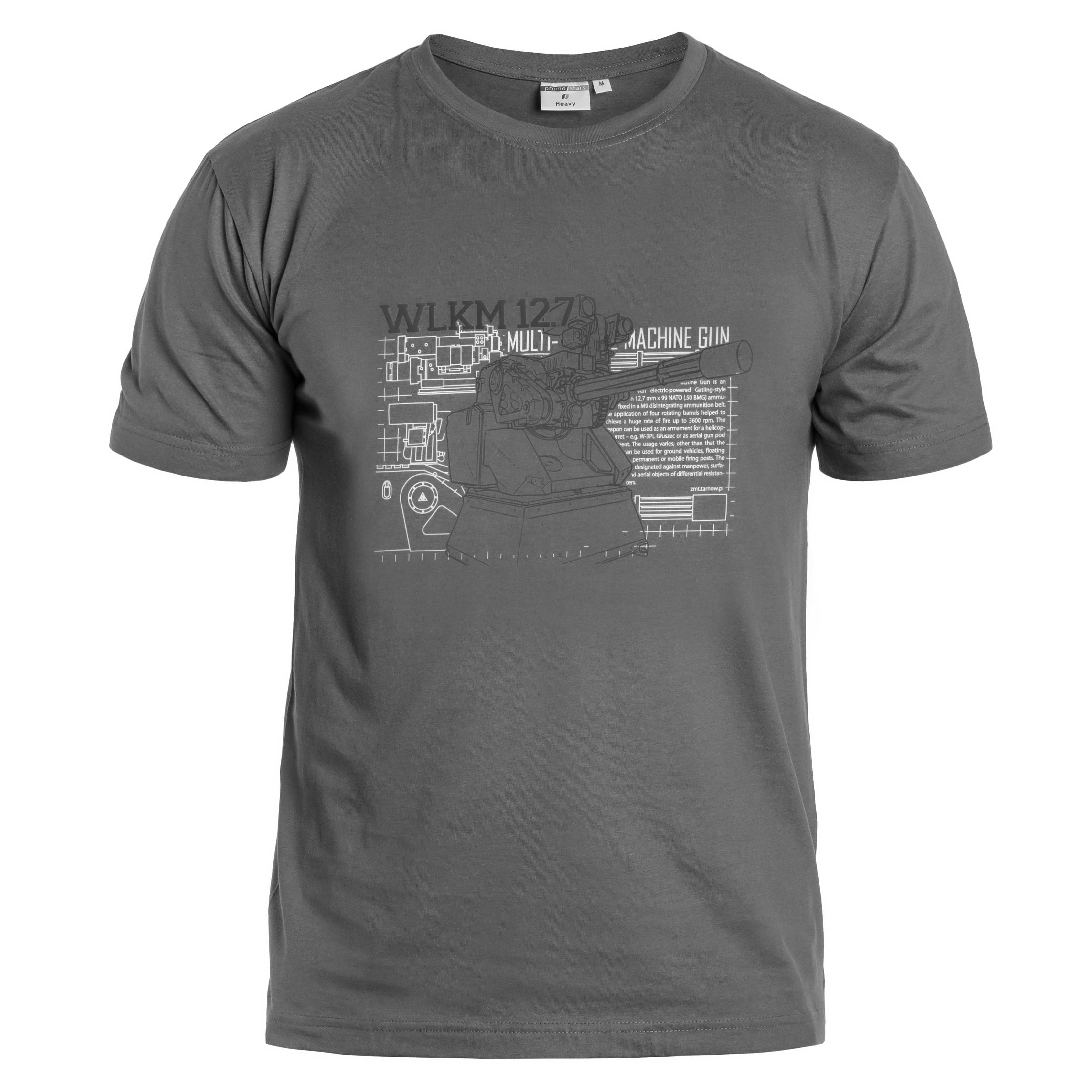 Koszulka T-Shirt WLKM 12,7 x 99 mm - Grey