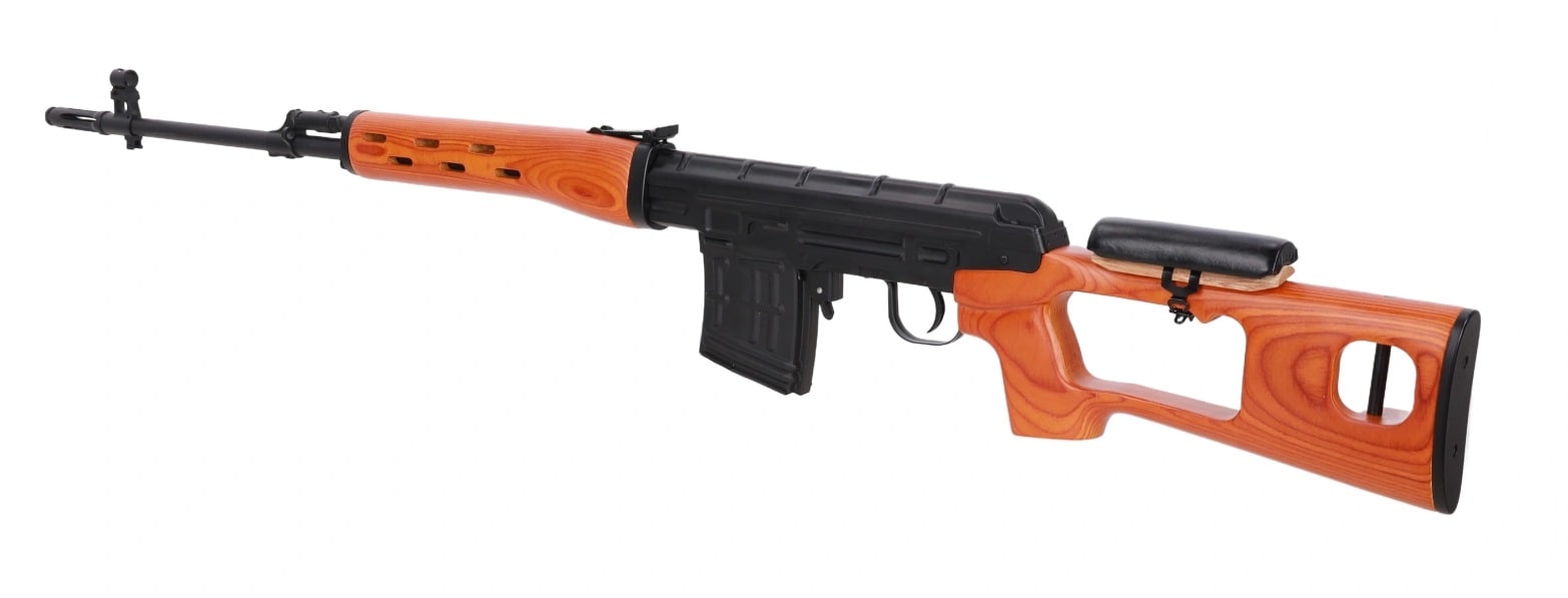 Karabin snajperski ASG Specna Arms SVD RETRO Bolt Action Real Wood - Black/Orange