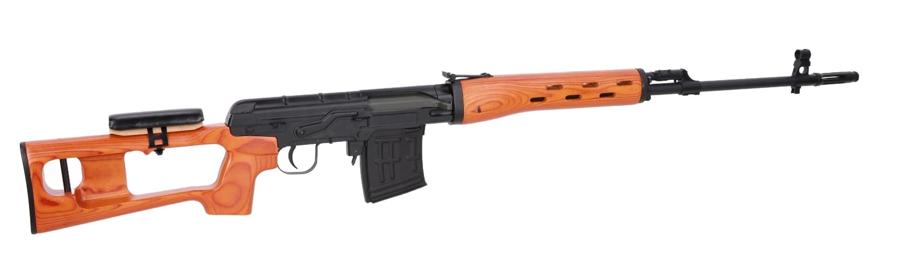 Karabin snajperski ASG Specna Arms SVD RETRO Bolt Action Real Wood - Black/Orange