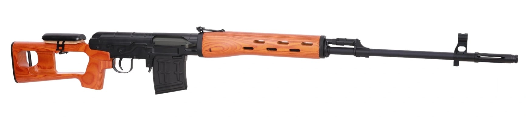 Karabin snajperski ASG Specna Arms SVD RETRO Bolt Action Real Wood - Black/Orange