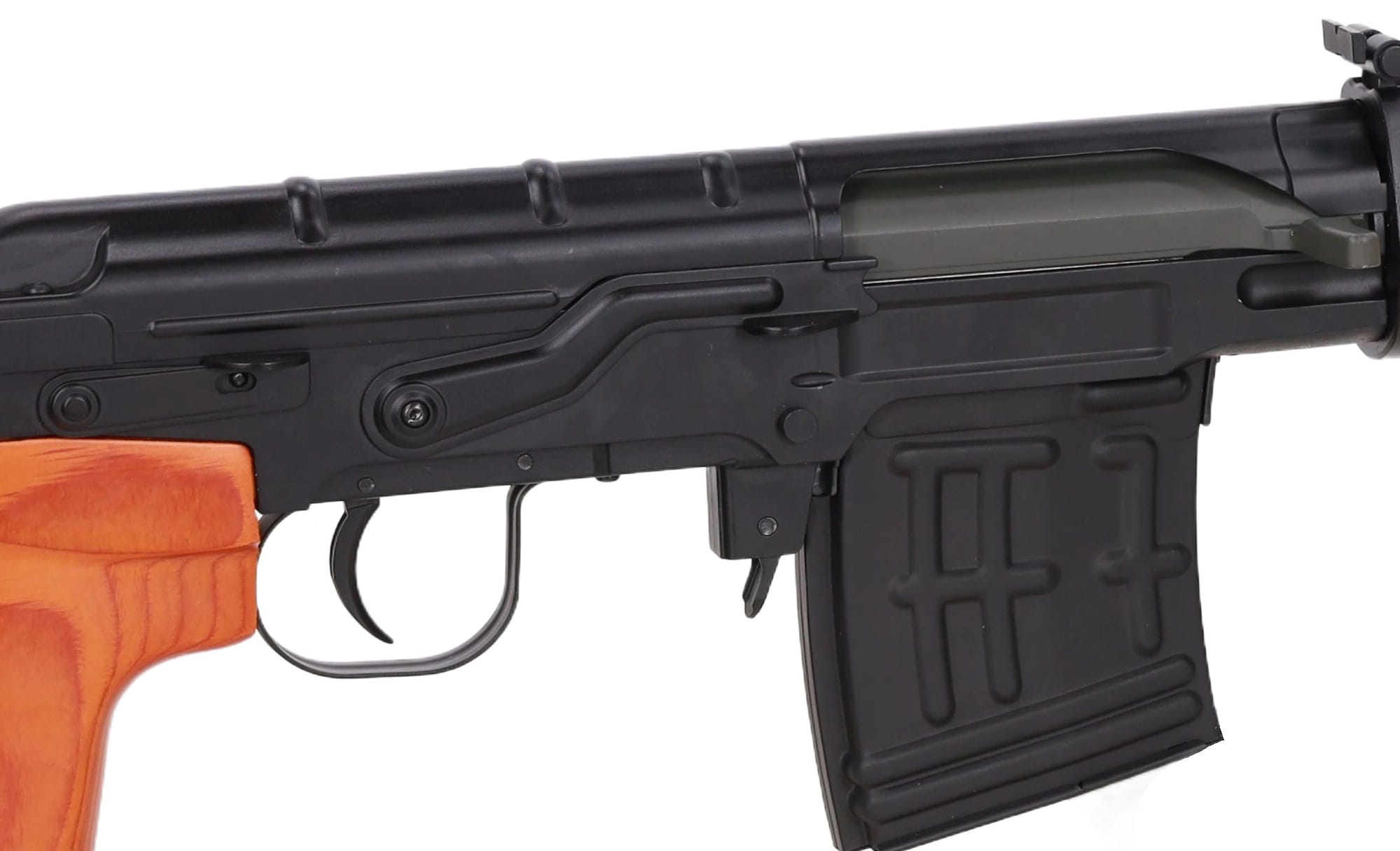 Karabin snajperski ASG Specna Arms SVD RETRO Bolt Action Real Wood - Black/Orange