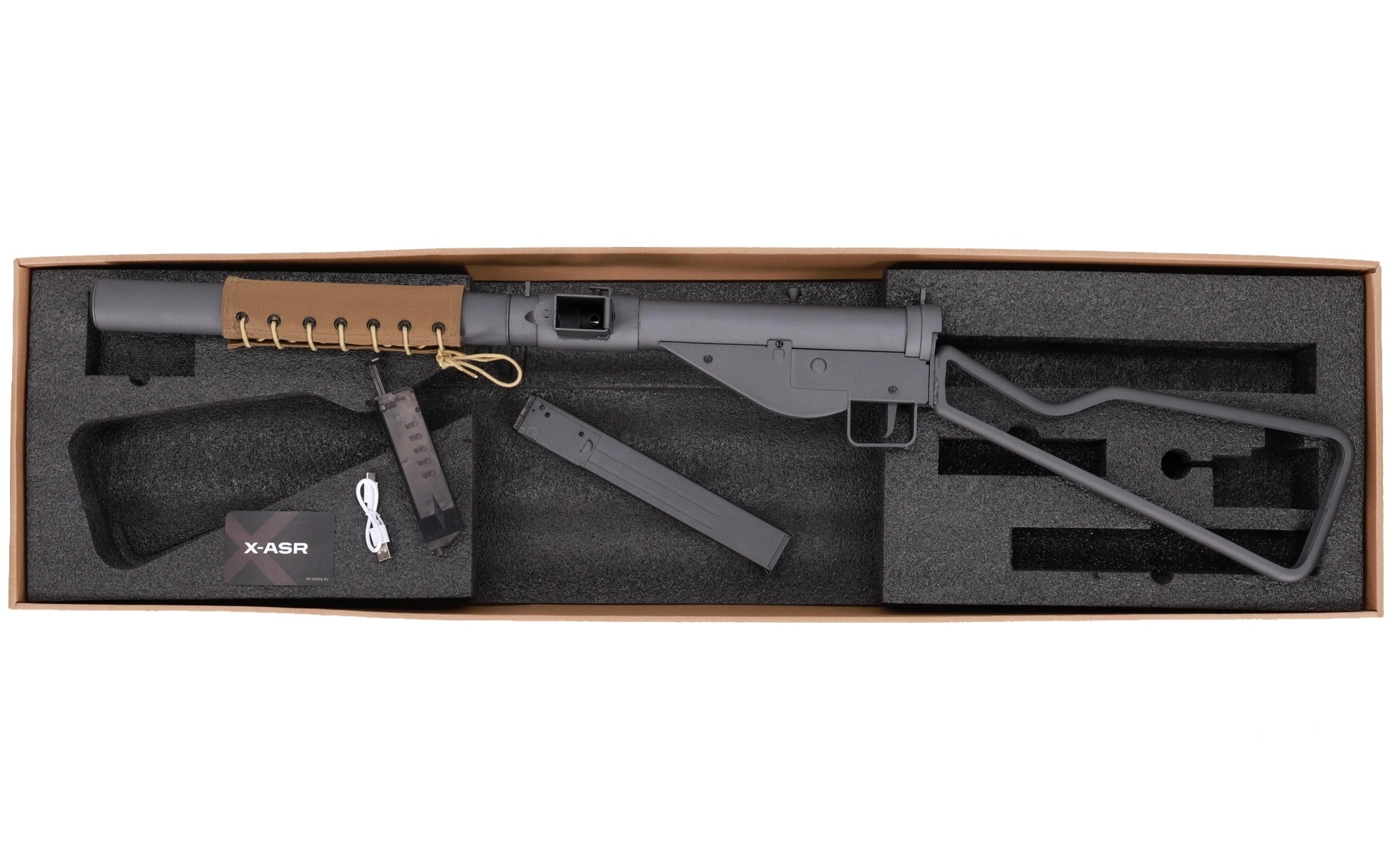 Specna Arms RETRO Sten MK.II S X-ASR Tracer AEG Submachine Gun - Grey