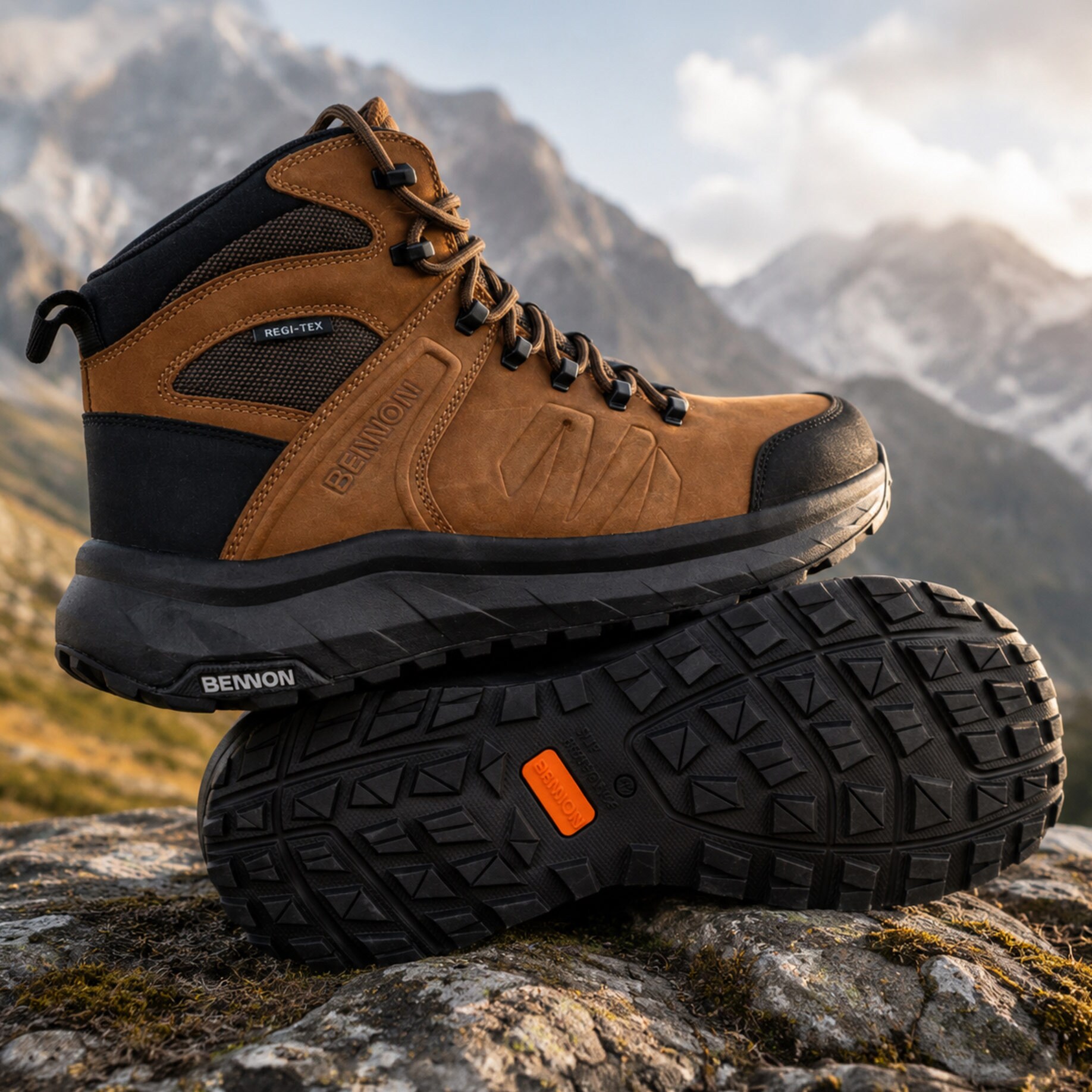 Buty Bennon Terenno Barefoot+ 06 Mid - Brown