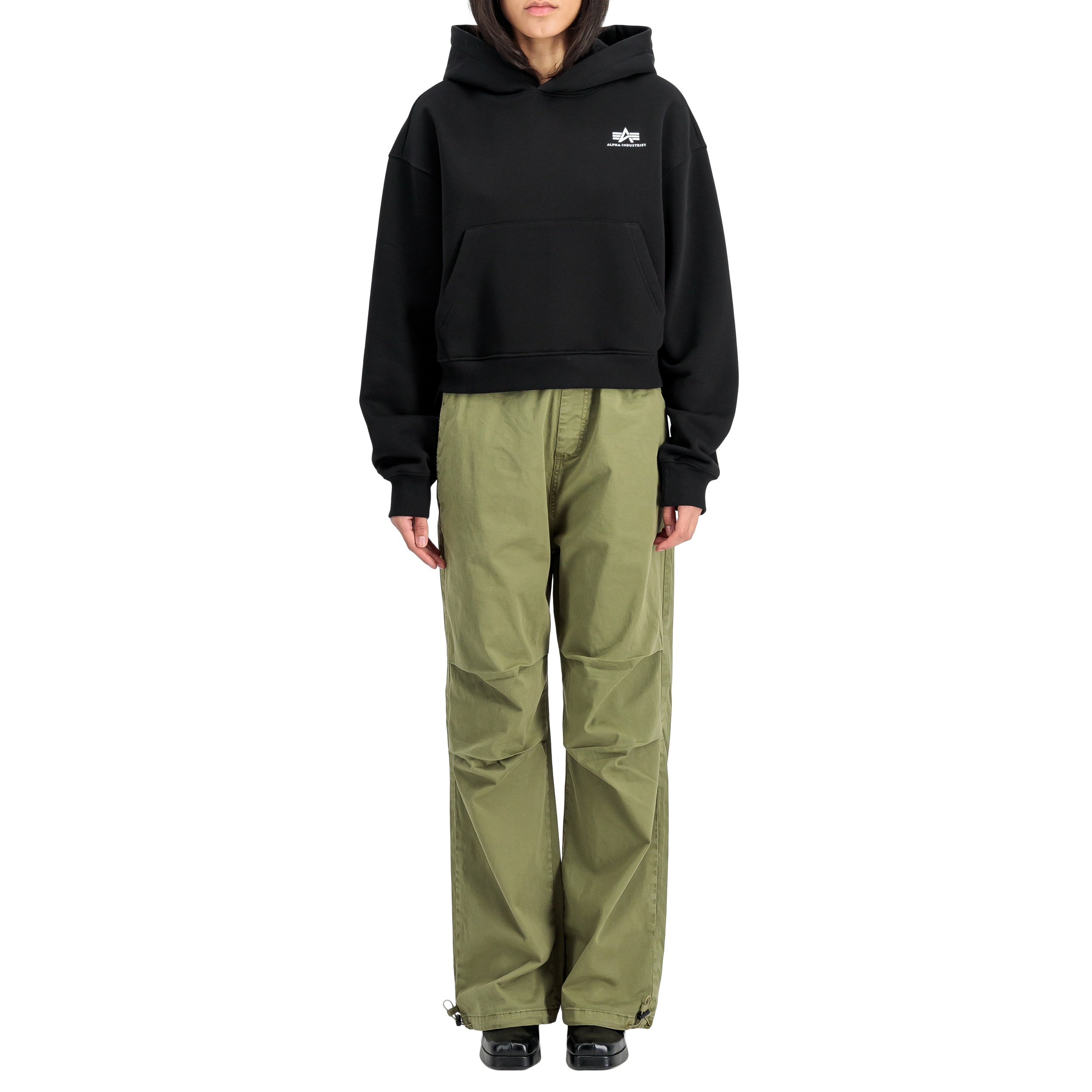 Bluza damska Alpha Industries Basic Small Logo Hoodie - Black