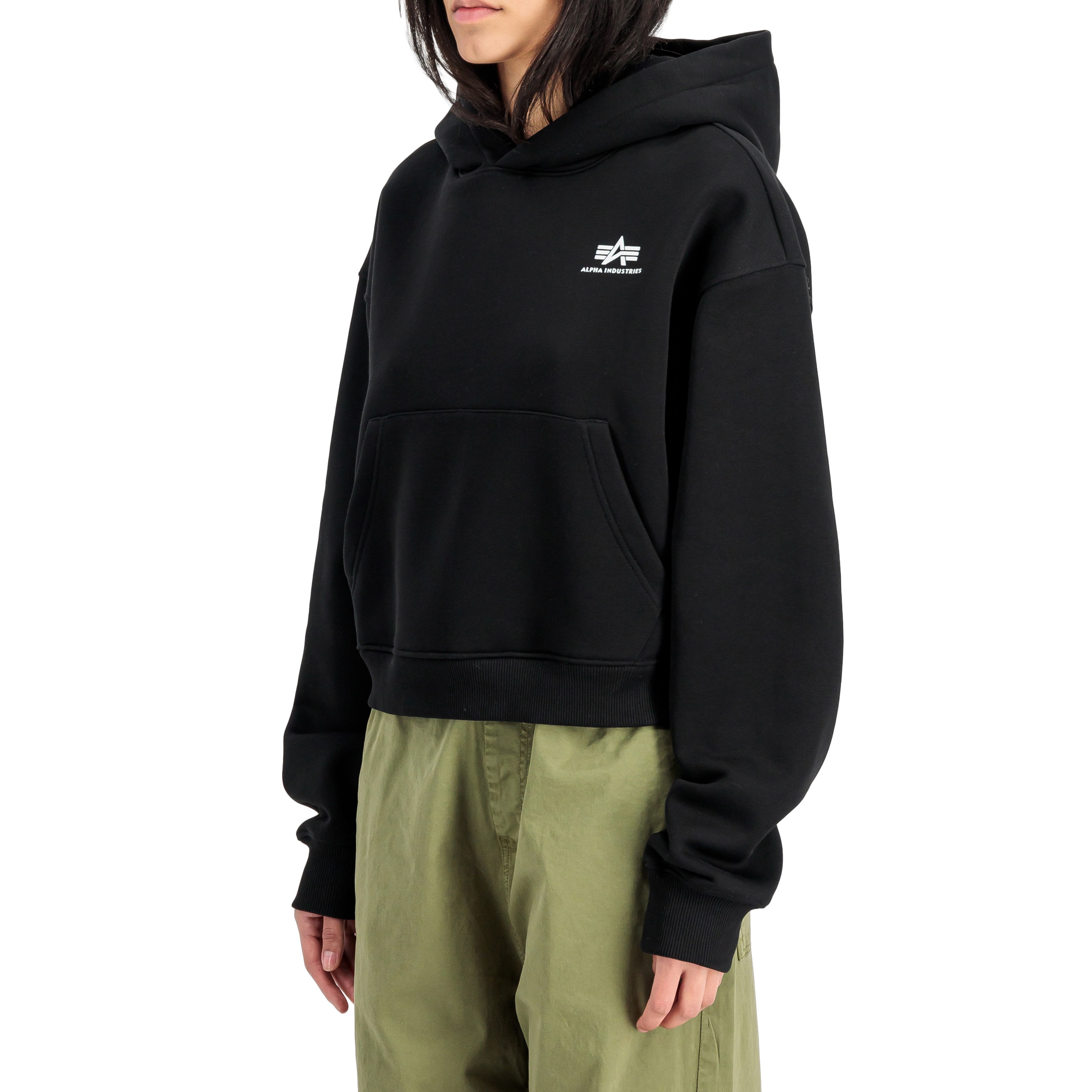 Bluza damska Alpha Industries Basic Small Logo Hoodie - Black