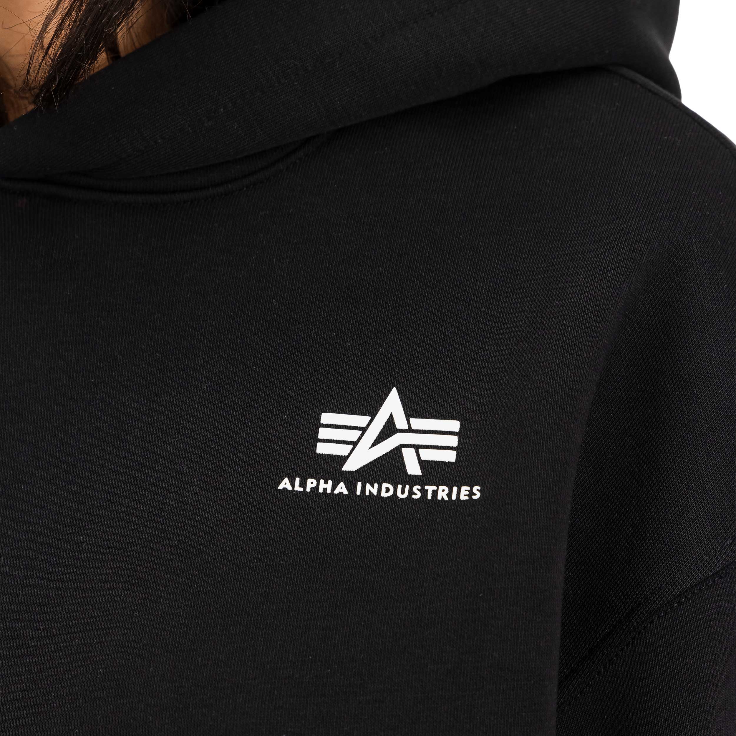 Bluza damska Alpha Industries Basic Small Logo Hoodie - Black
