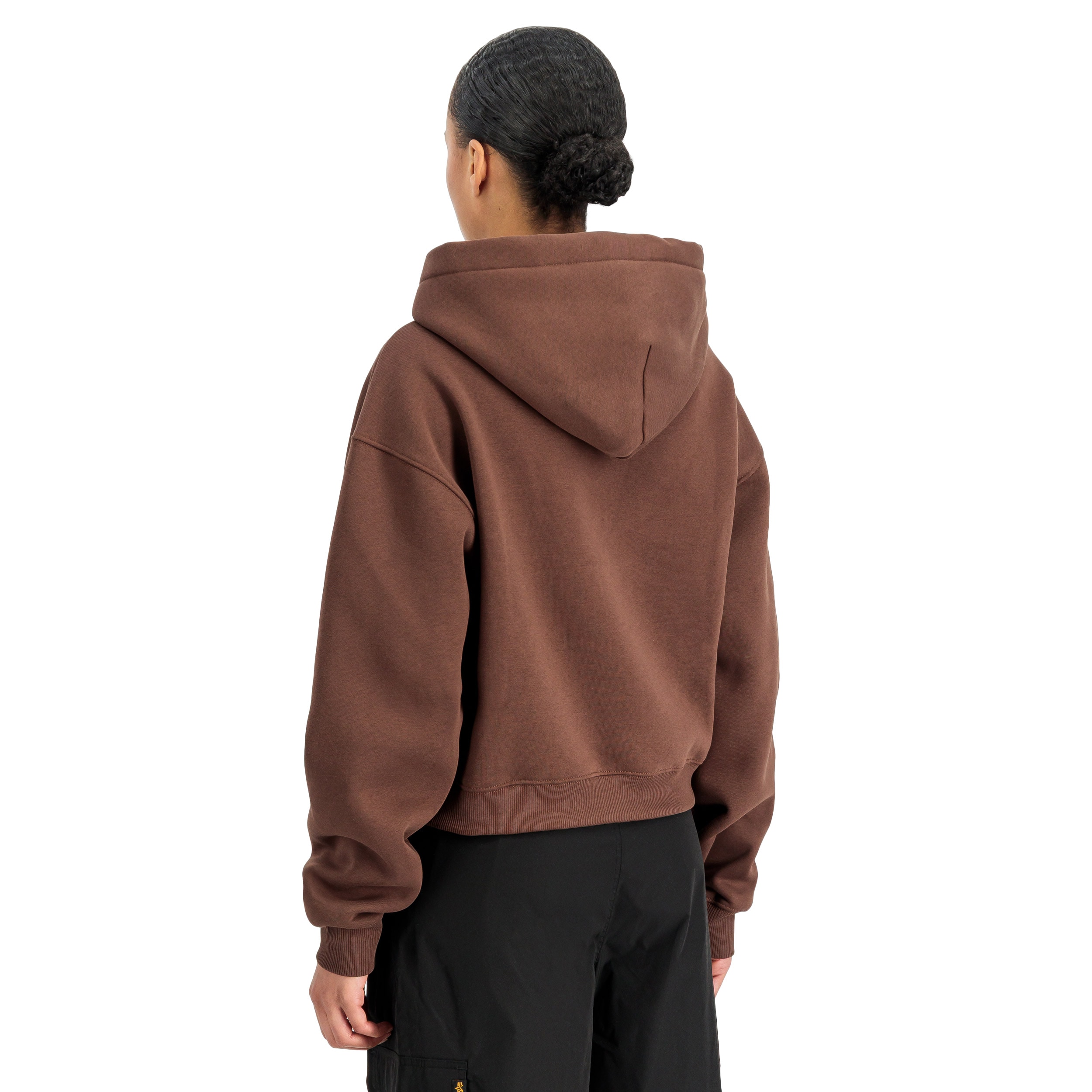 Bluza damska Alpha Industries Basic Small Logo Hoodie - Powder Brown