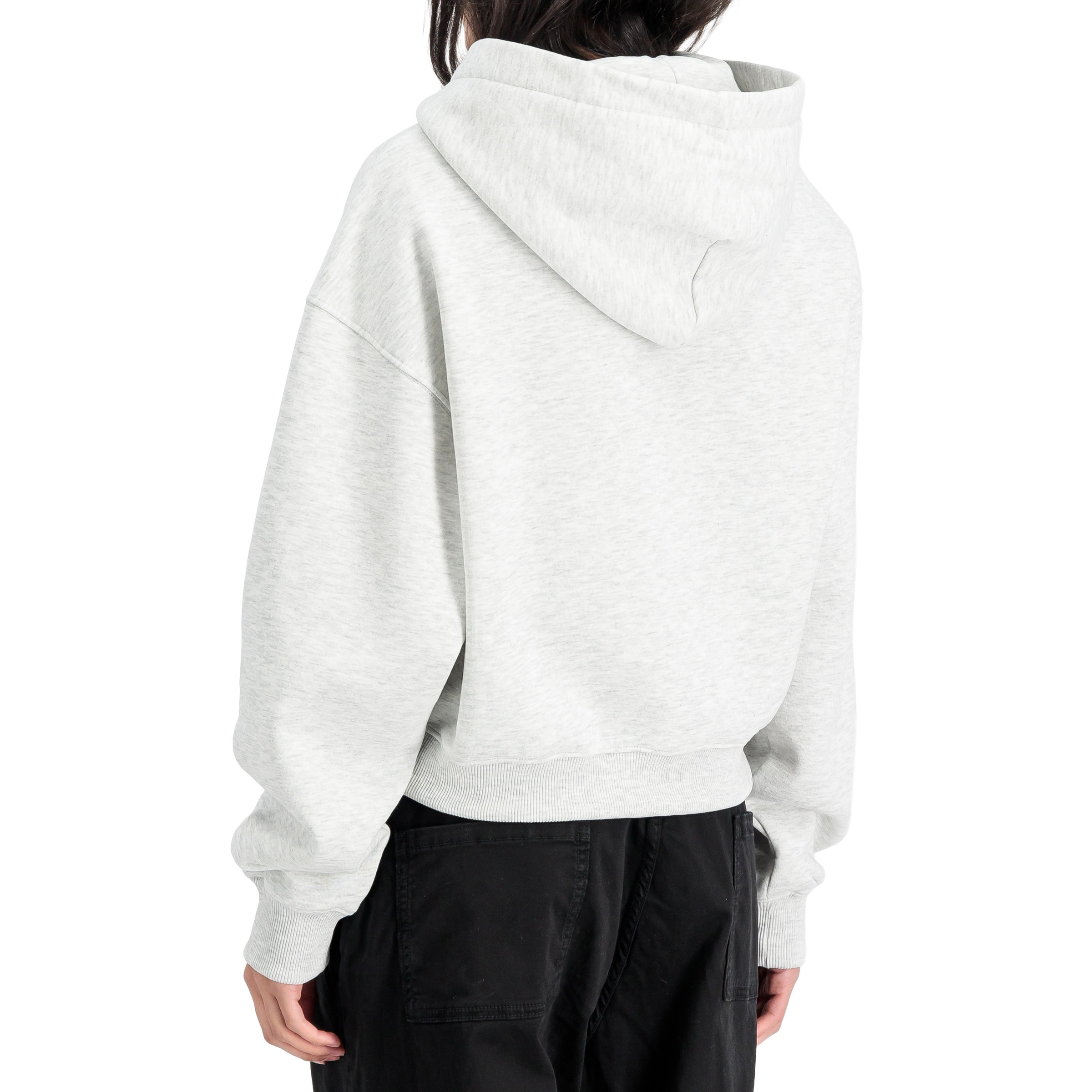 Bluza damska Alpha Industries Basic Small Logo Hoodie - Pastel Grey/Melange