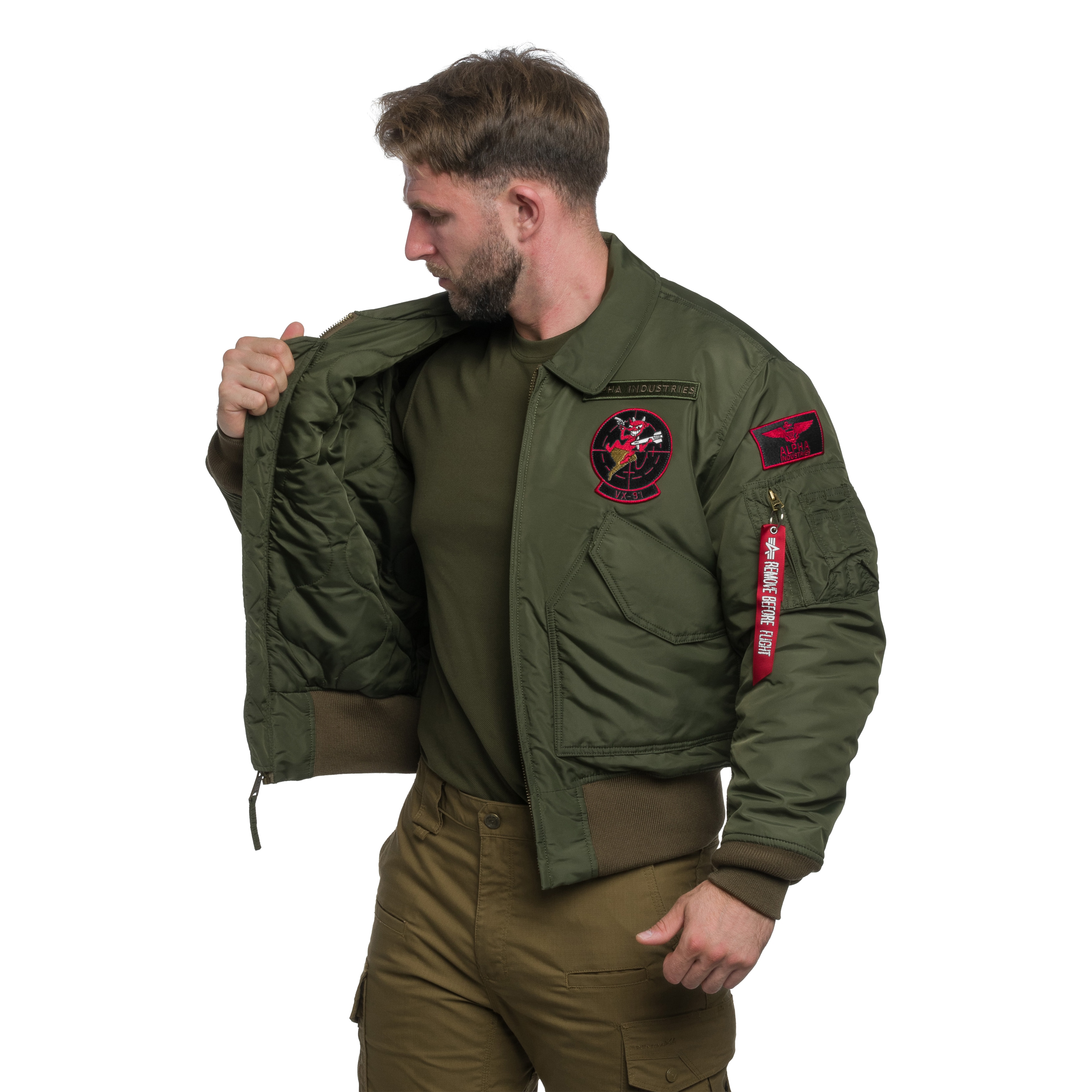 Kurtka Alpha Industries CWU 45P Devils Brigade - Dark Olive