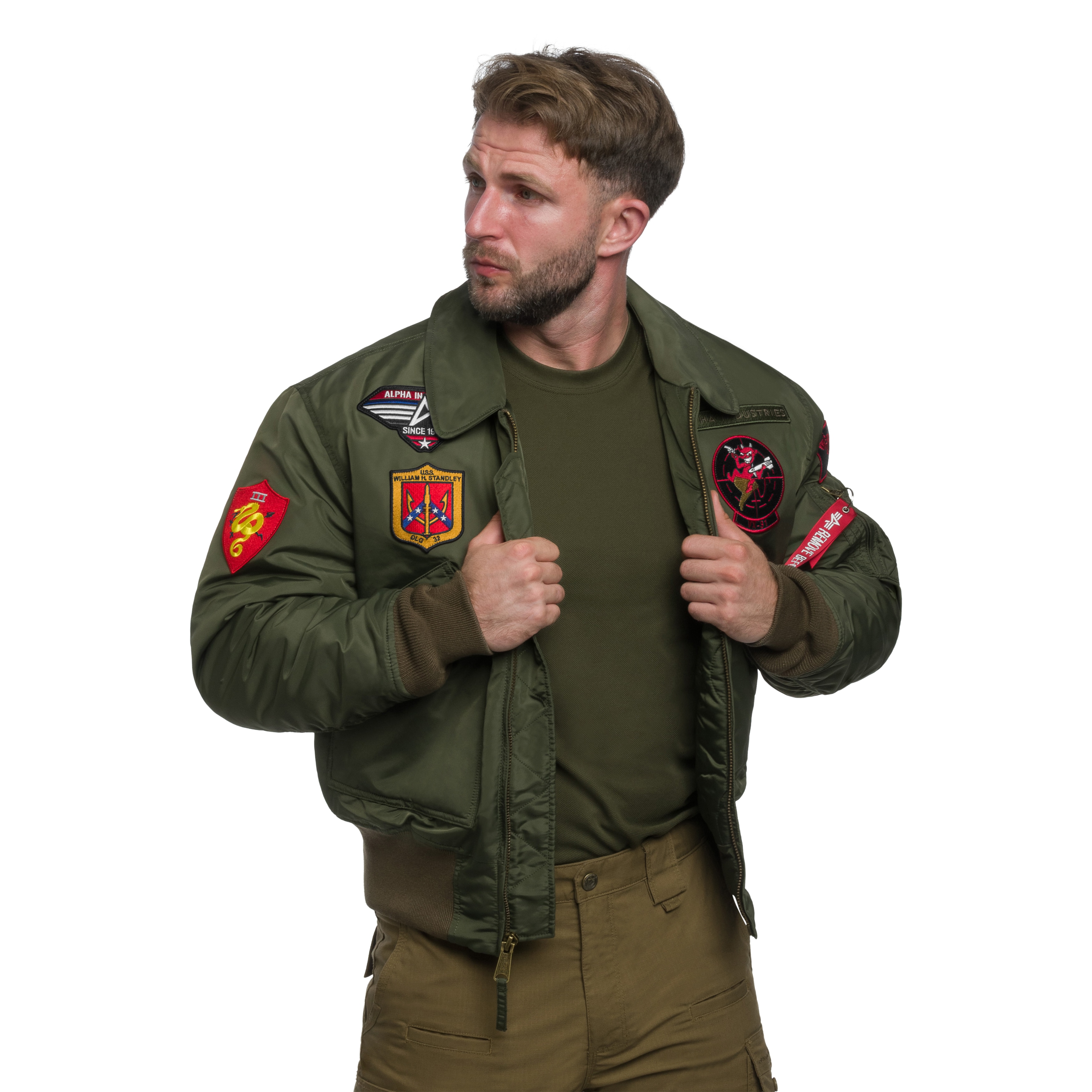 Kurtka Alpha Industries CWU 45P Devils Brigade - Dark Olive