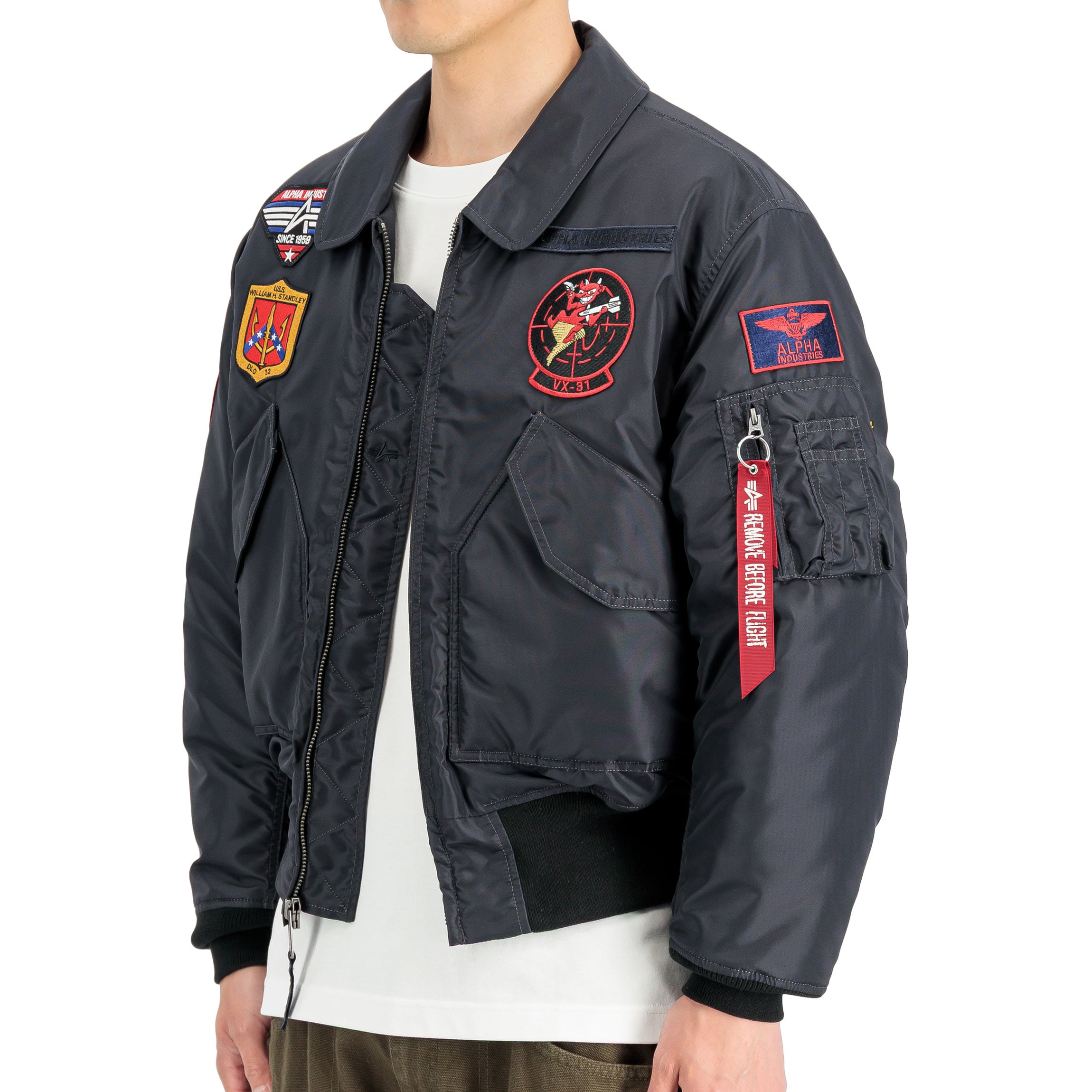 Kurtka Alpha Industries CWU 45P Devils Brigade - Iron Grey