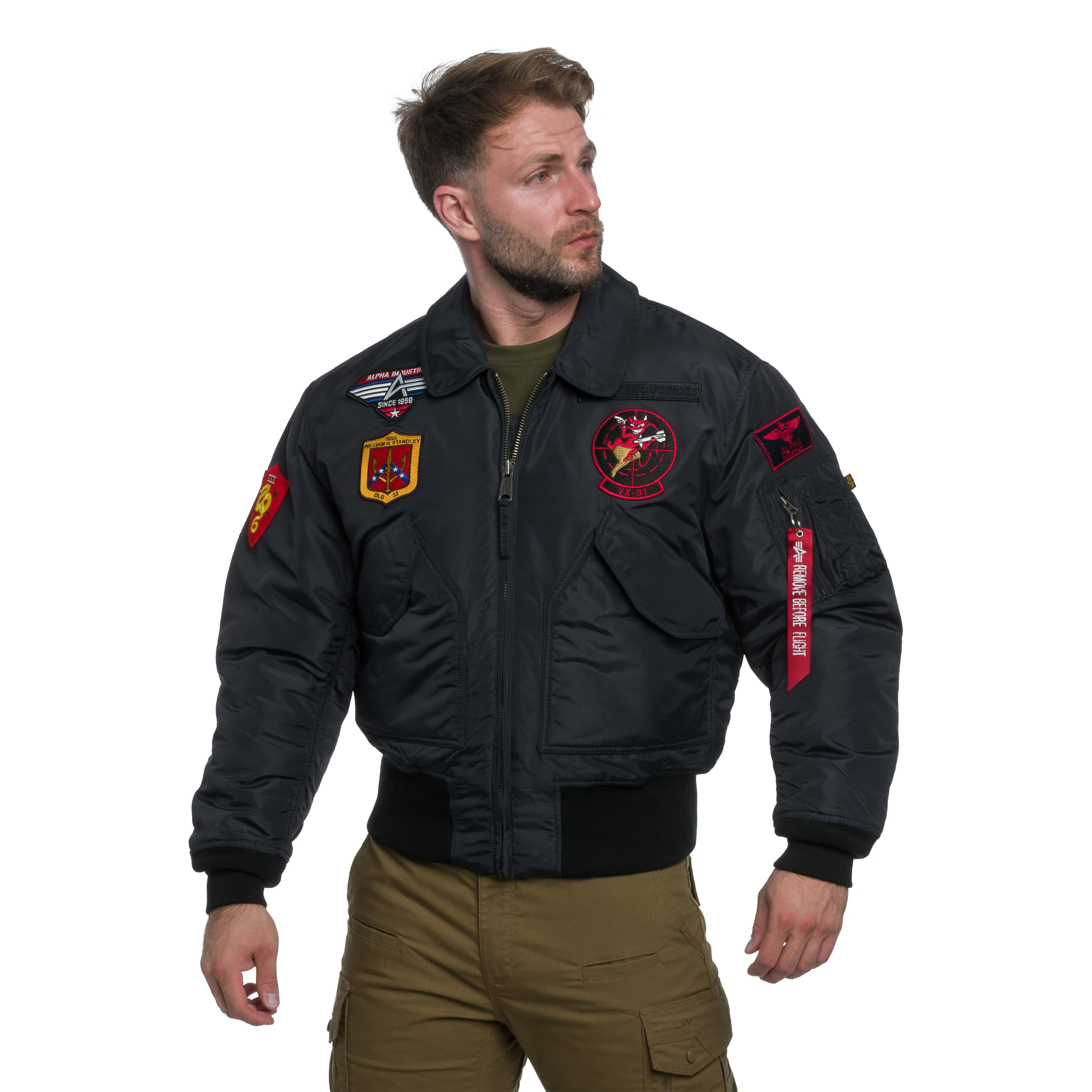 Kurtka Alpha Industries CWU 45P Devils Brigade - Iron Grey