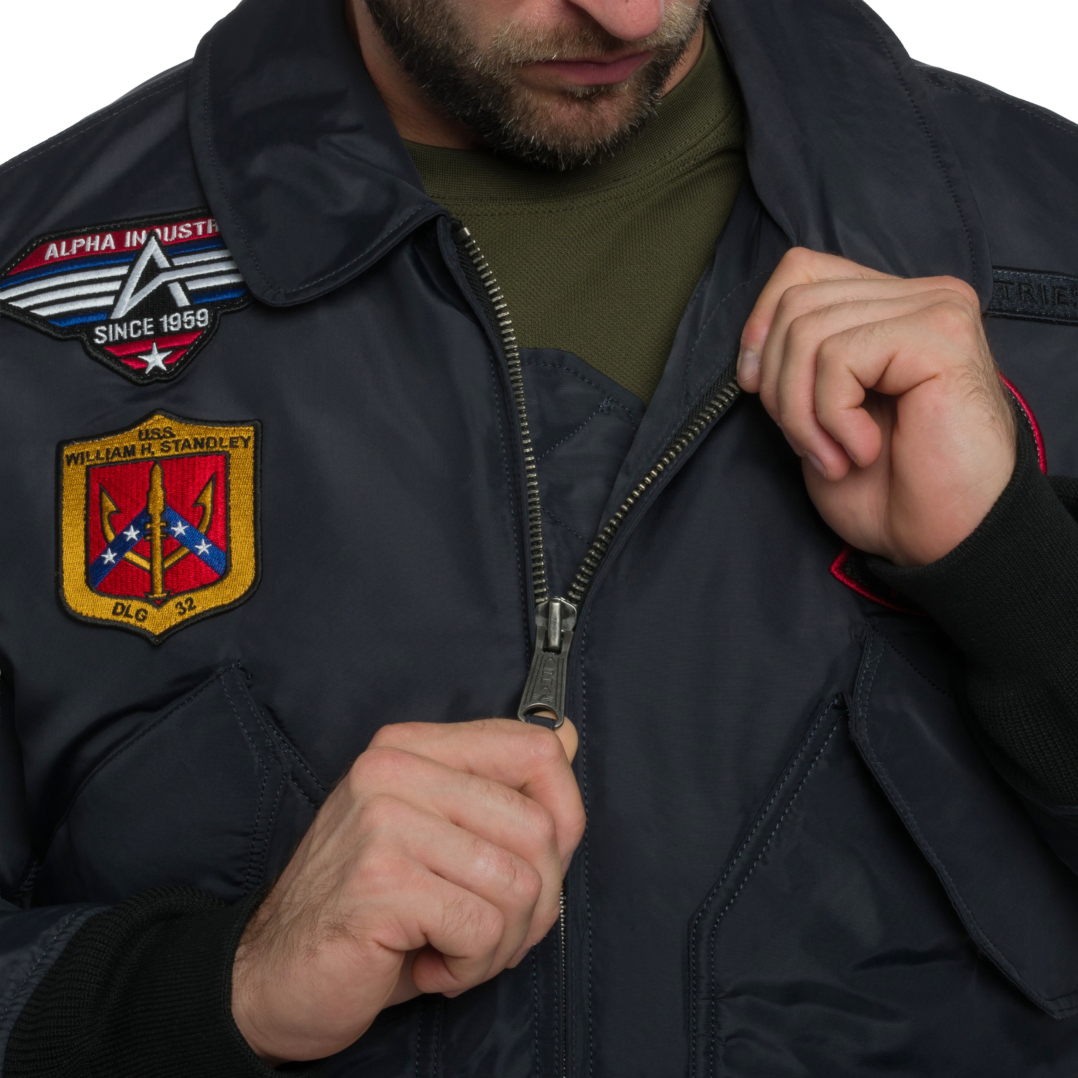 Kurtka Alpha Industries CWU 45P Devils Brigade - Iron Grey