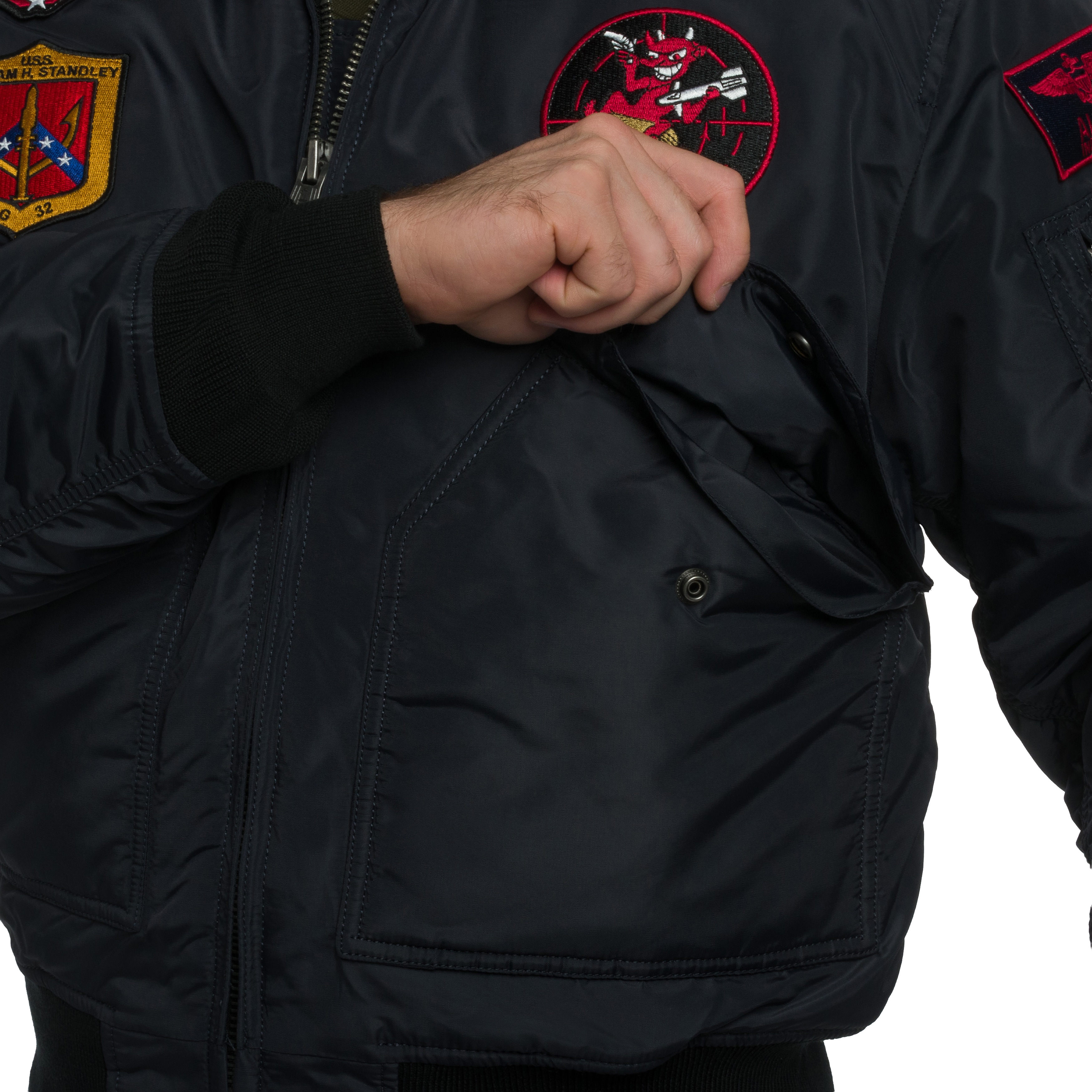 Kurtka Alpha Industries CWU 45P Devils Brigade - Iron Grey