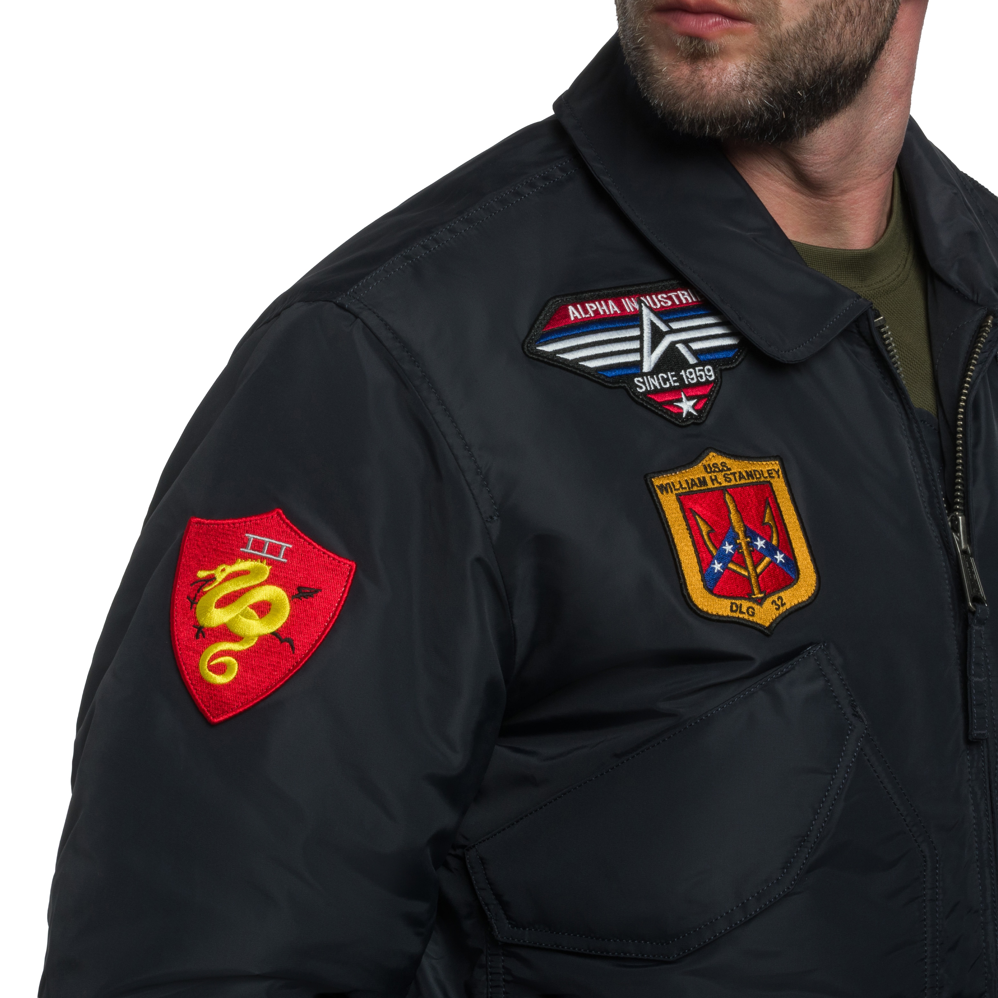 Kurtka Alpha Industries CWU 45P Devils Brigade - Iron Grey