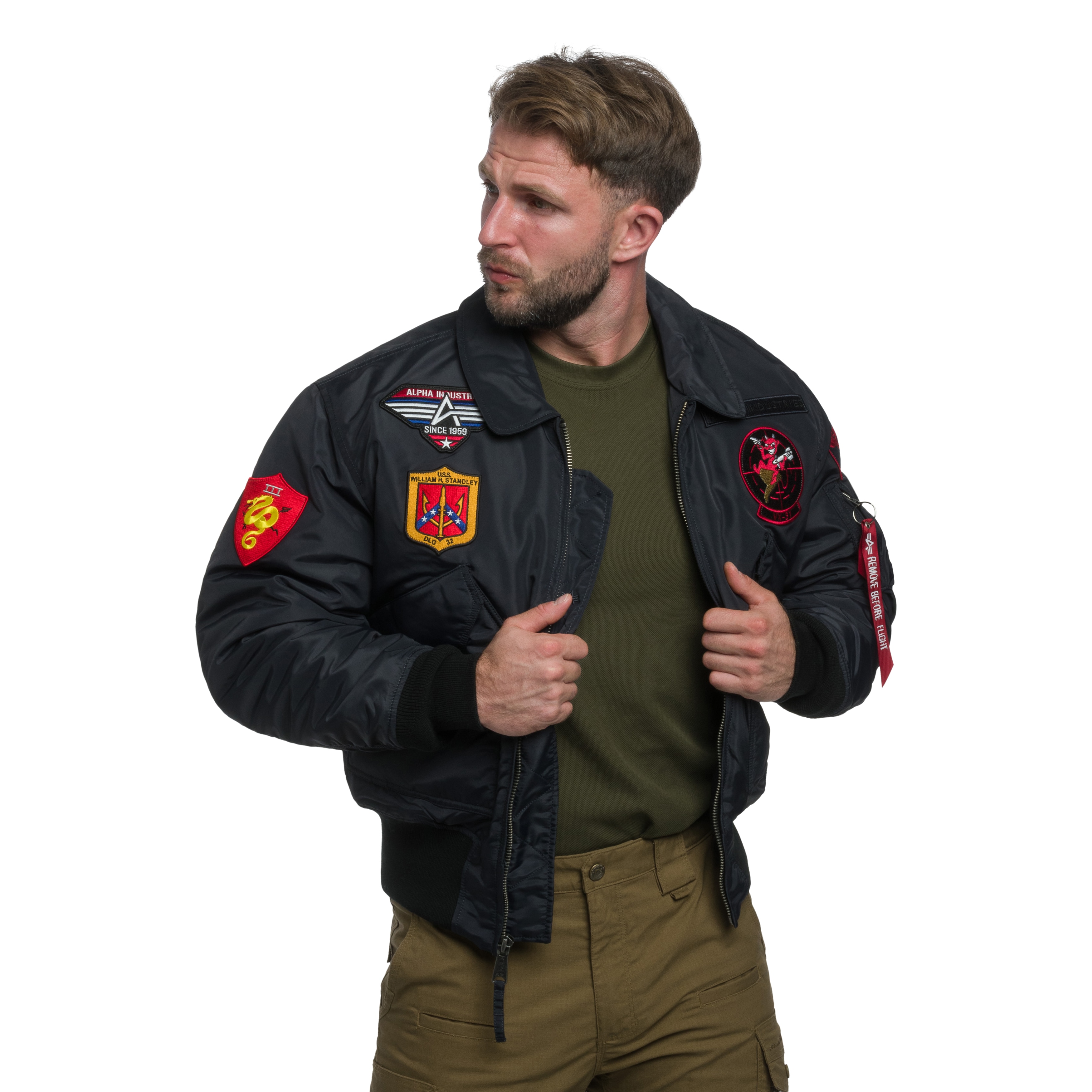 Kurtka Alpha Industries CWU 45P Devils Brigade - Iron Grey