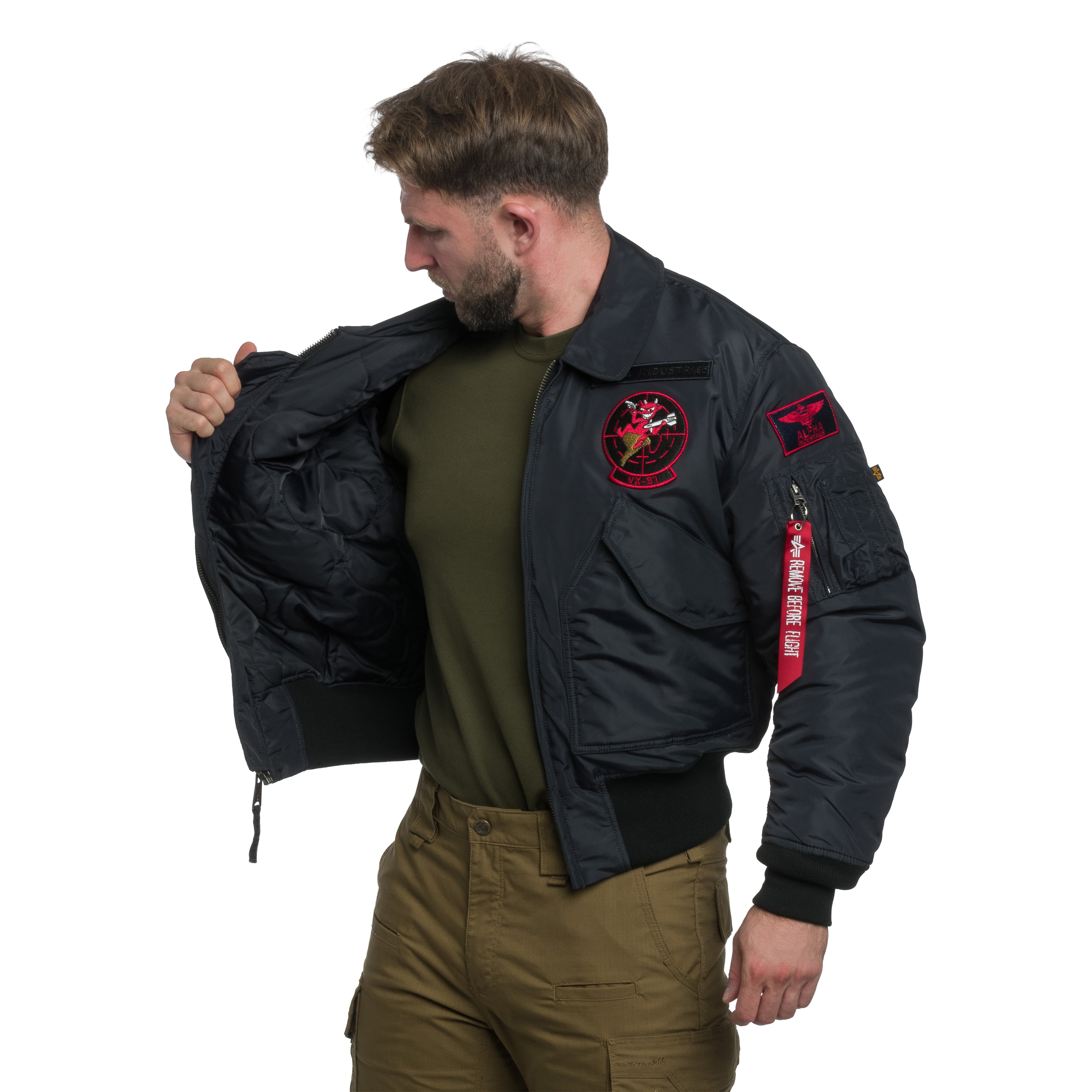 Kurtka Alpha Industries CWU 45P Devils Brigade - Iron Grey