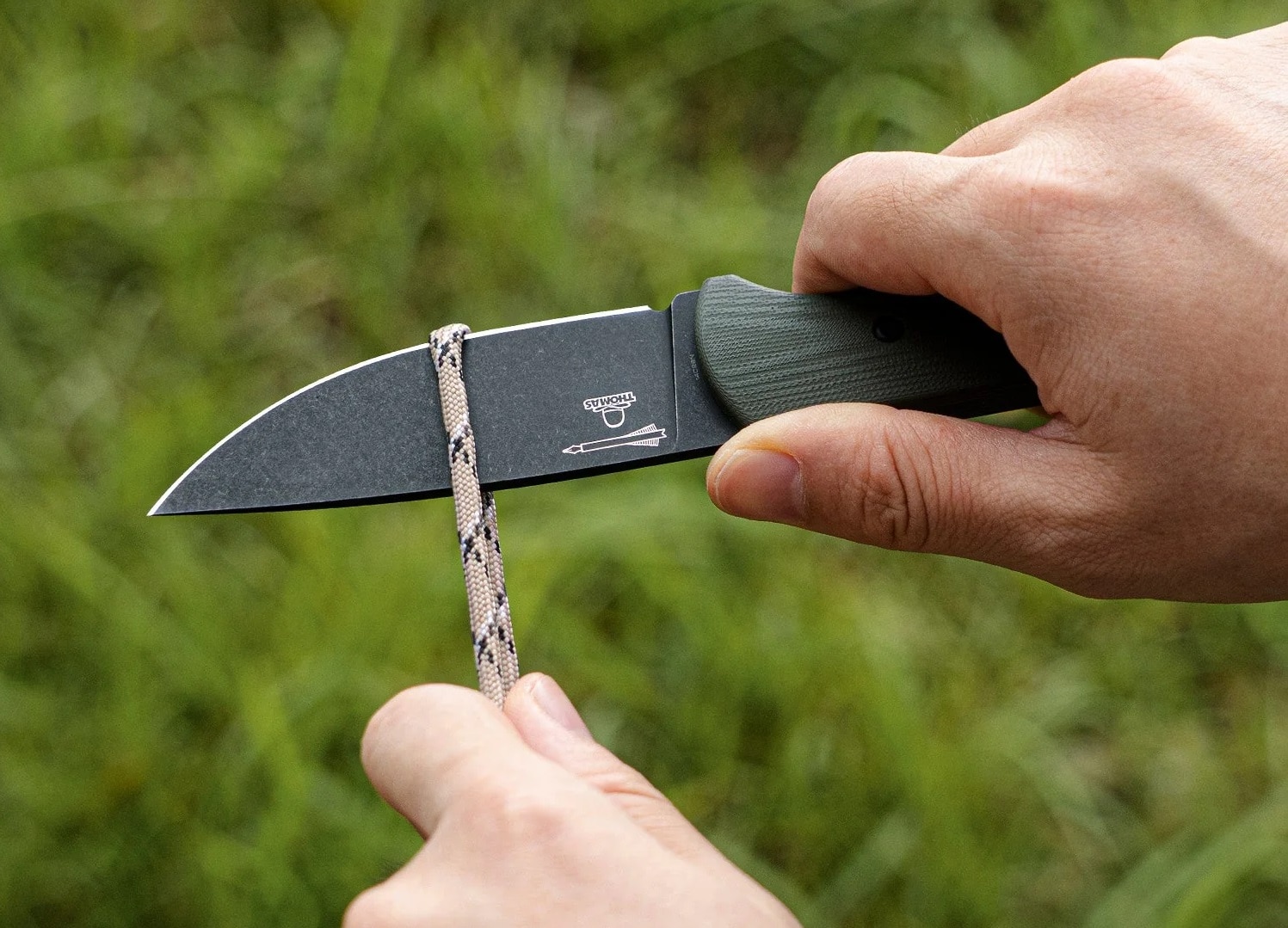 Nóż Civivi Jencks Fixed Blade Black Stonewashed 14C28N G10 - OD Green