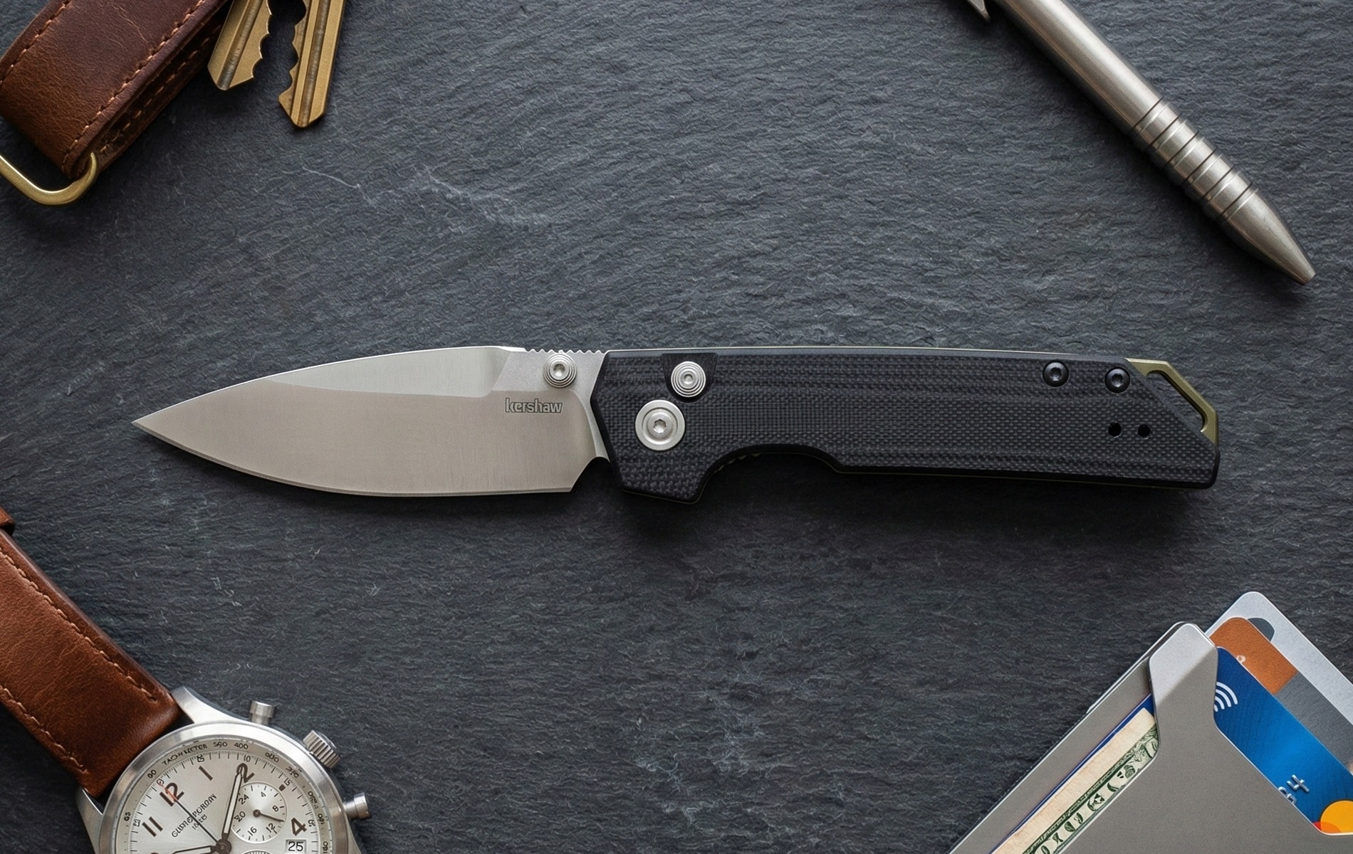 Складаний ніж Kershaw Iridium - Black