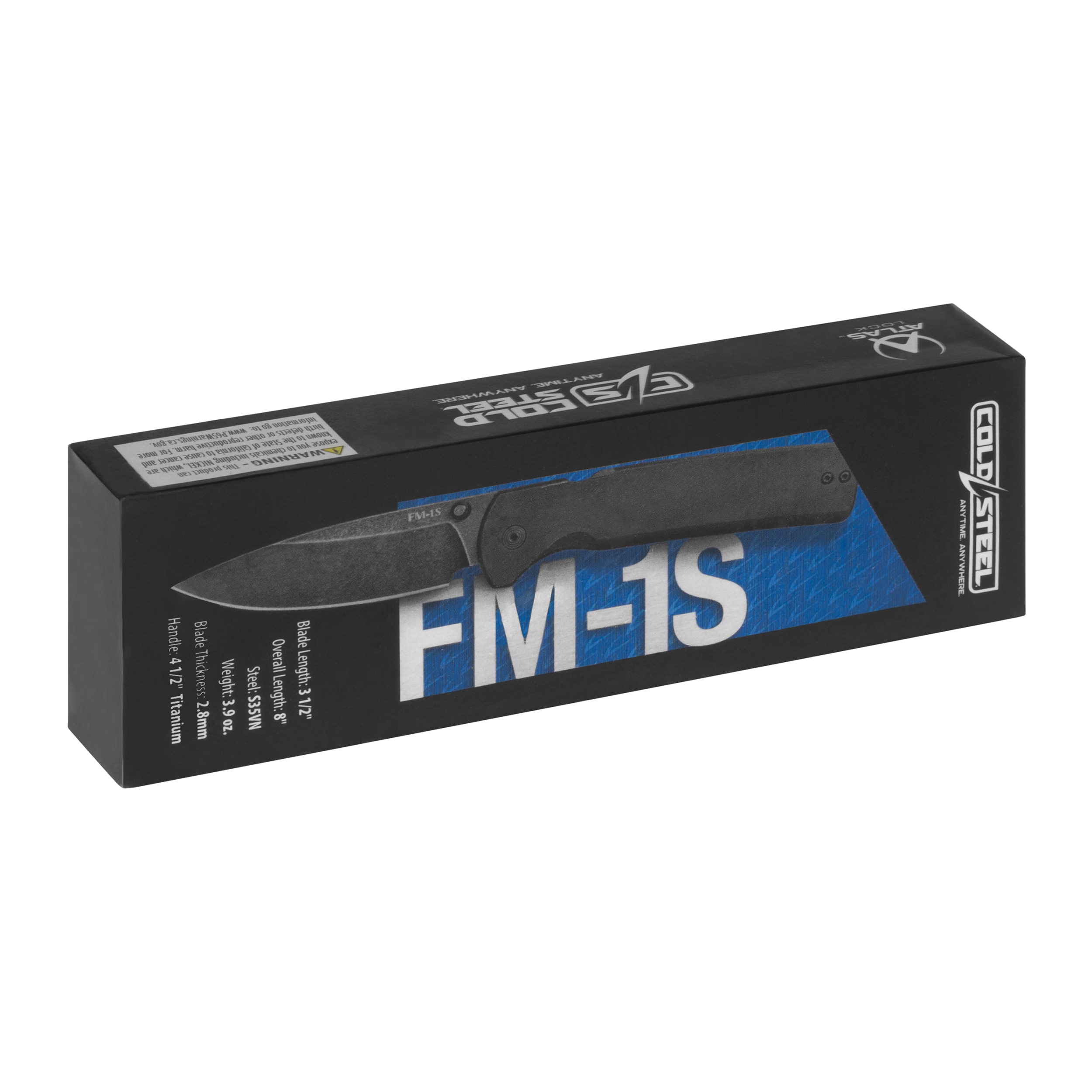 Cold Steel FM-1S Full Metal Atlas CPM S35VN Folding Knife - Blackout
