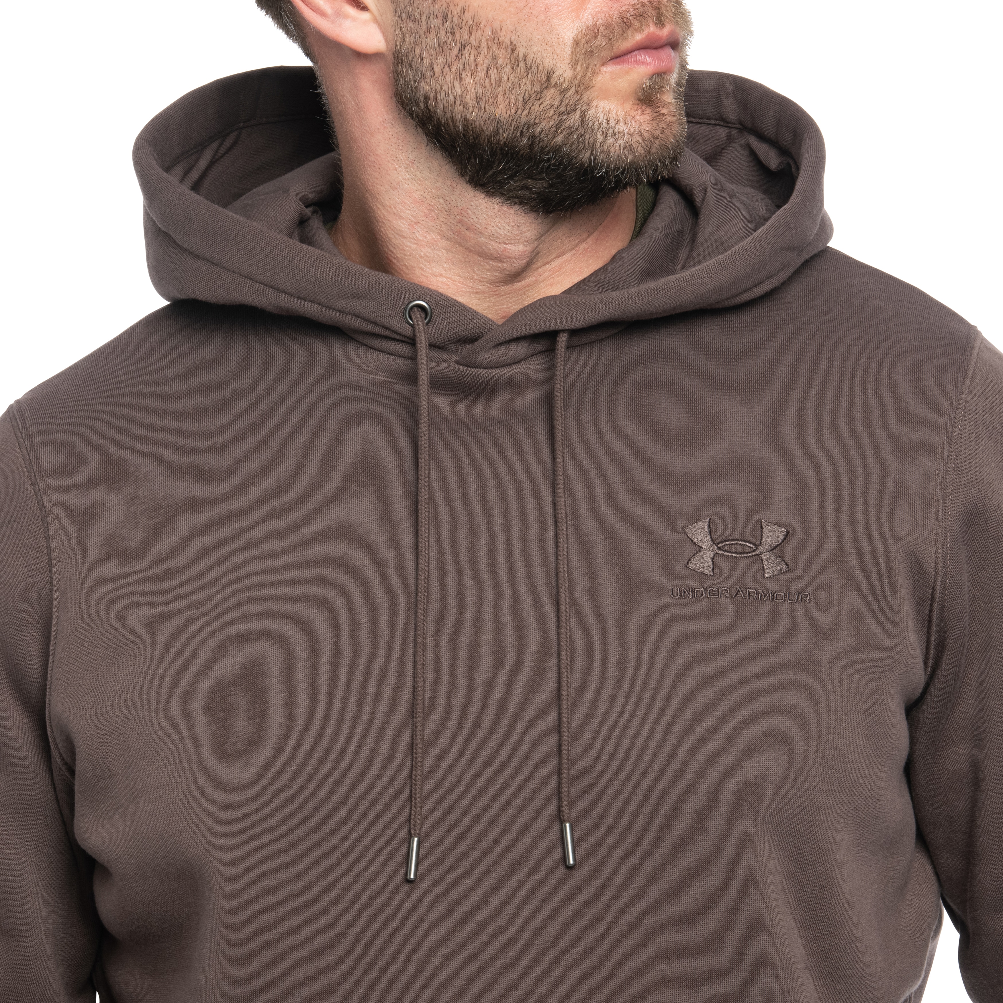 Bluza Under Armour Icon Fleece Hoodie - Peppercorn