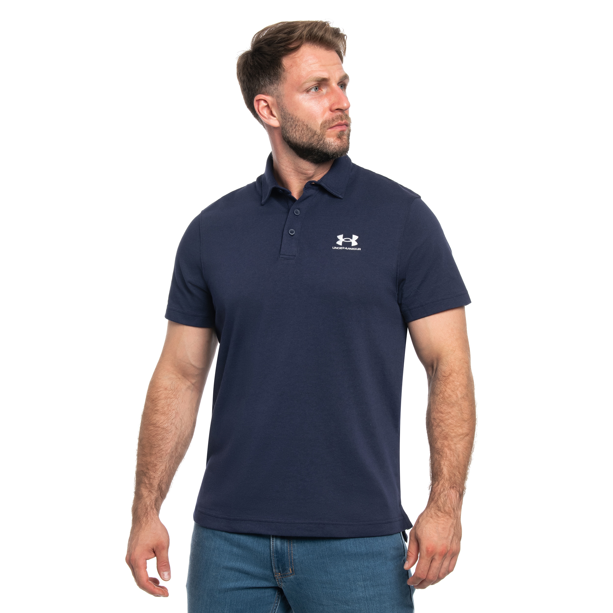Koszulka polo Under Armour Icon Polo - Midnight Navy/White