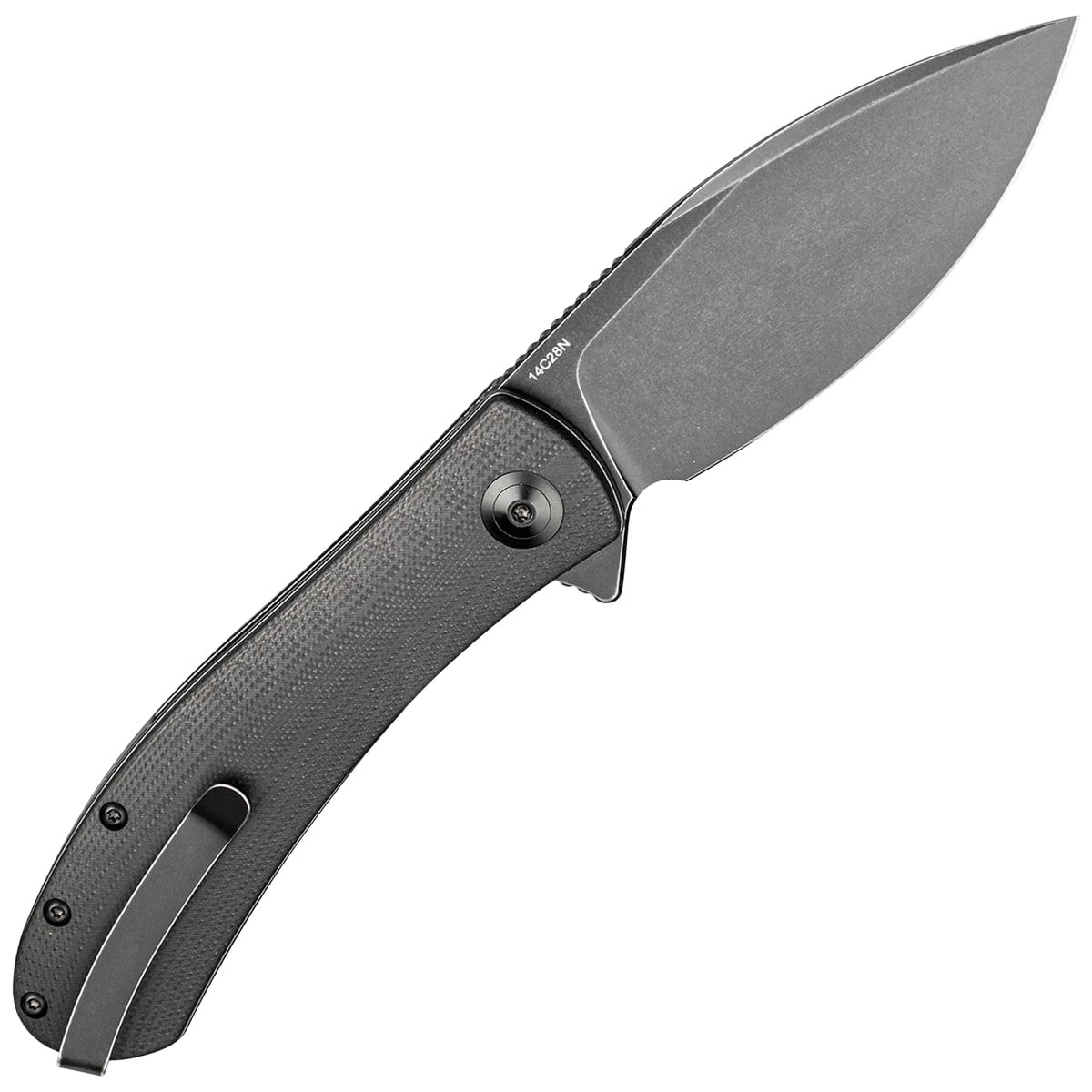 Складаний ніж Trollsky Knives Mandu XL 14C28N - Black Stonewashed/Black G10