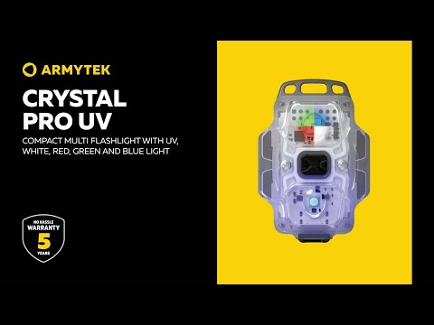 Armytek Crystal Pro UV Blue Flashlight 200 Lumens
