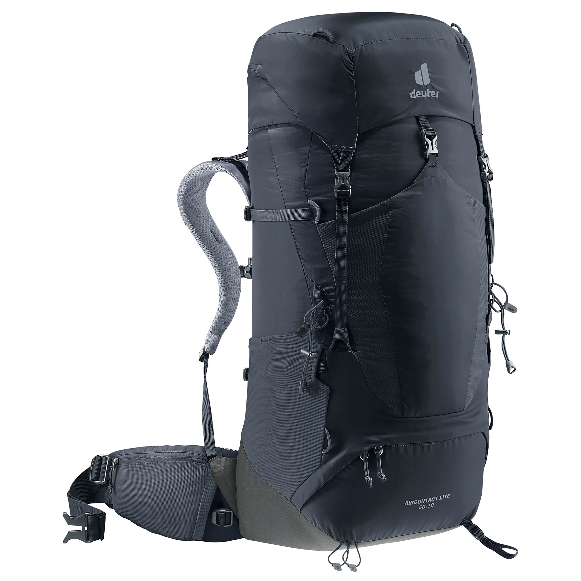 Plecak Deuter Aircontact lite 50 + 10 l - Black/Granite
