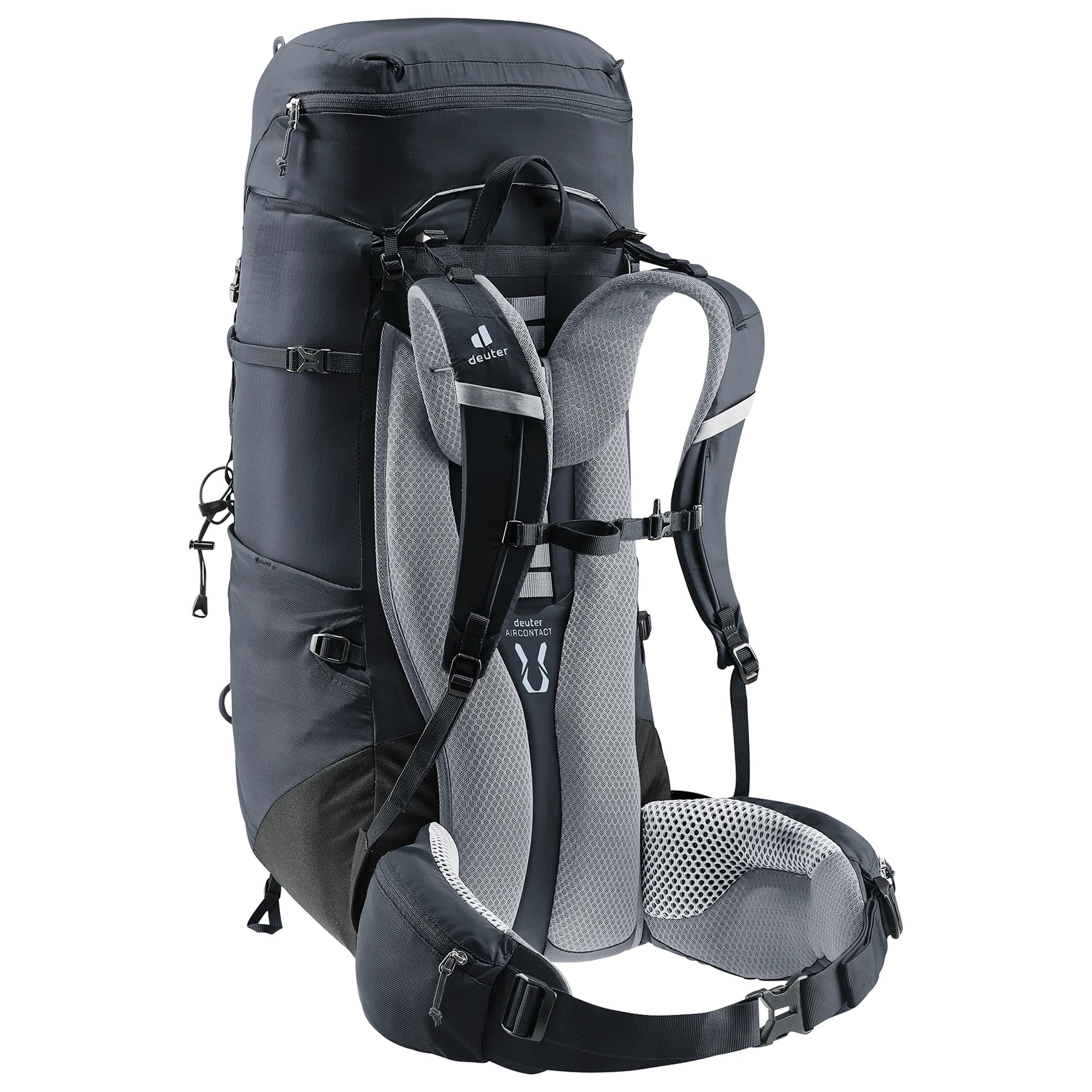 Plecak Deuter Aircontact lite 50 + 10 l - Black/Granite