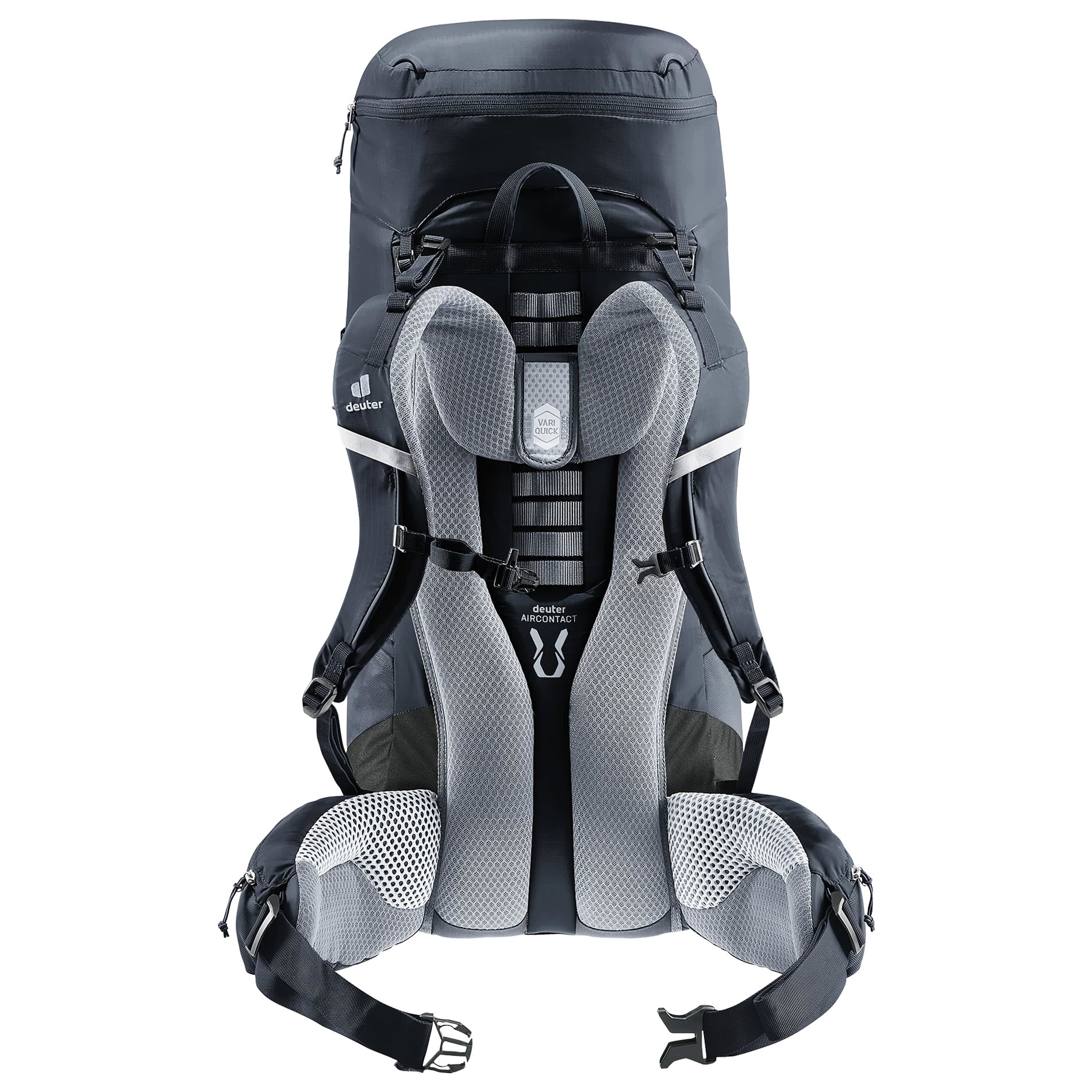 Plecak Deuter Aircontact lite 50 + 10 l - Black/Granite