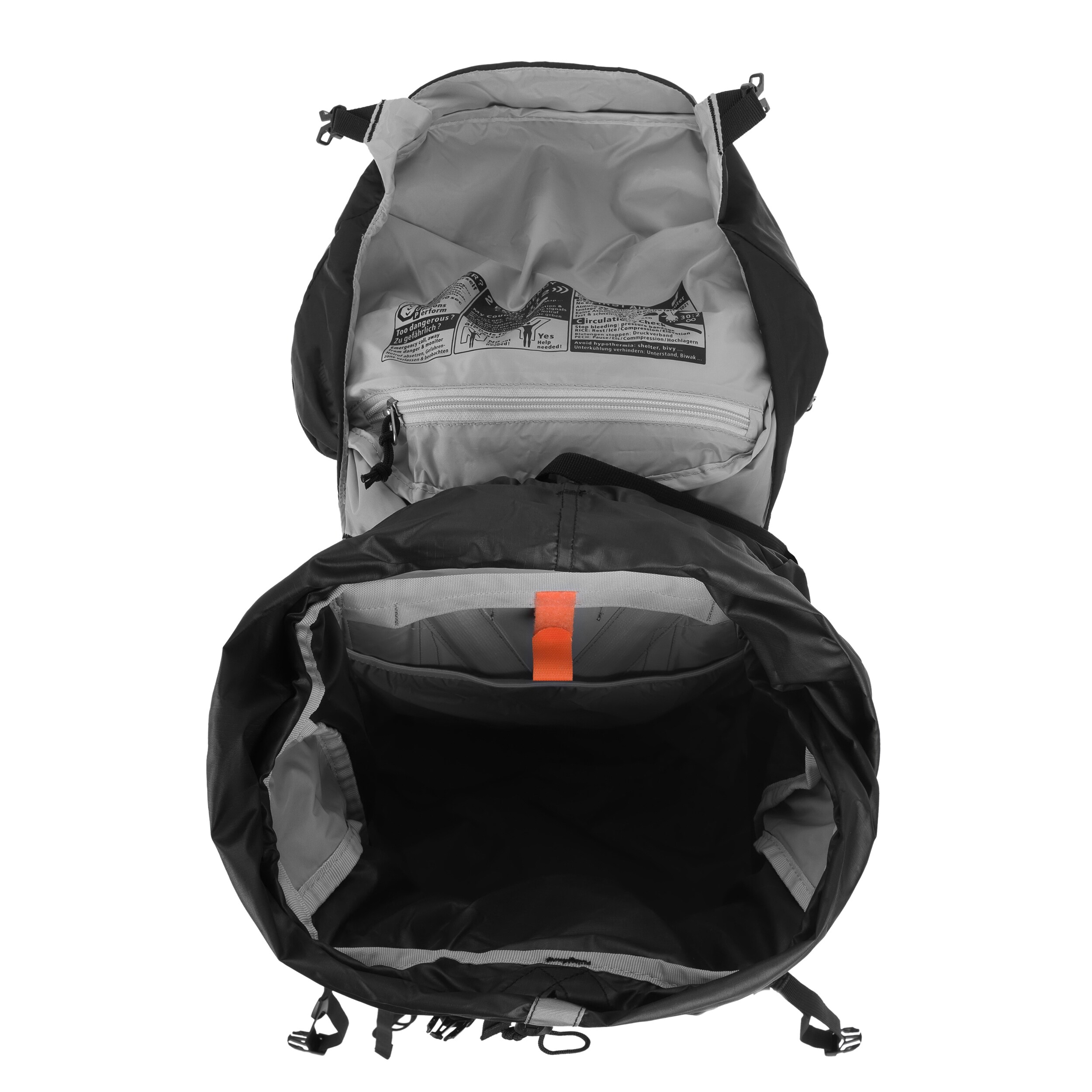 Plecak Deuter Aircontact lite 50 + 10 l - Black/Granite