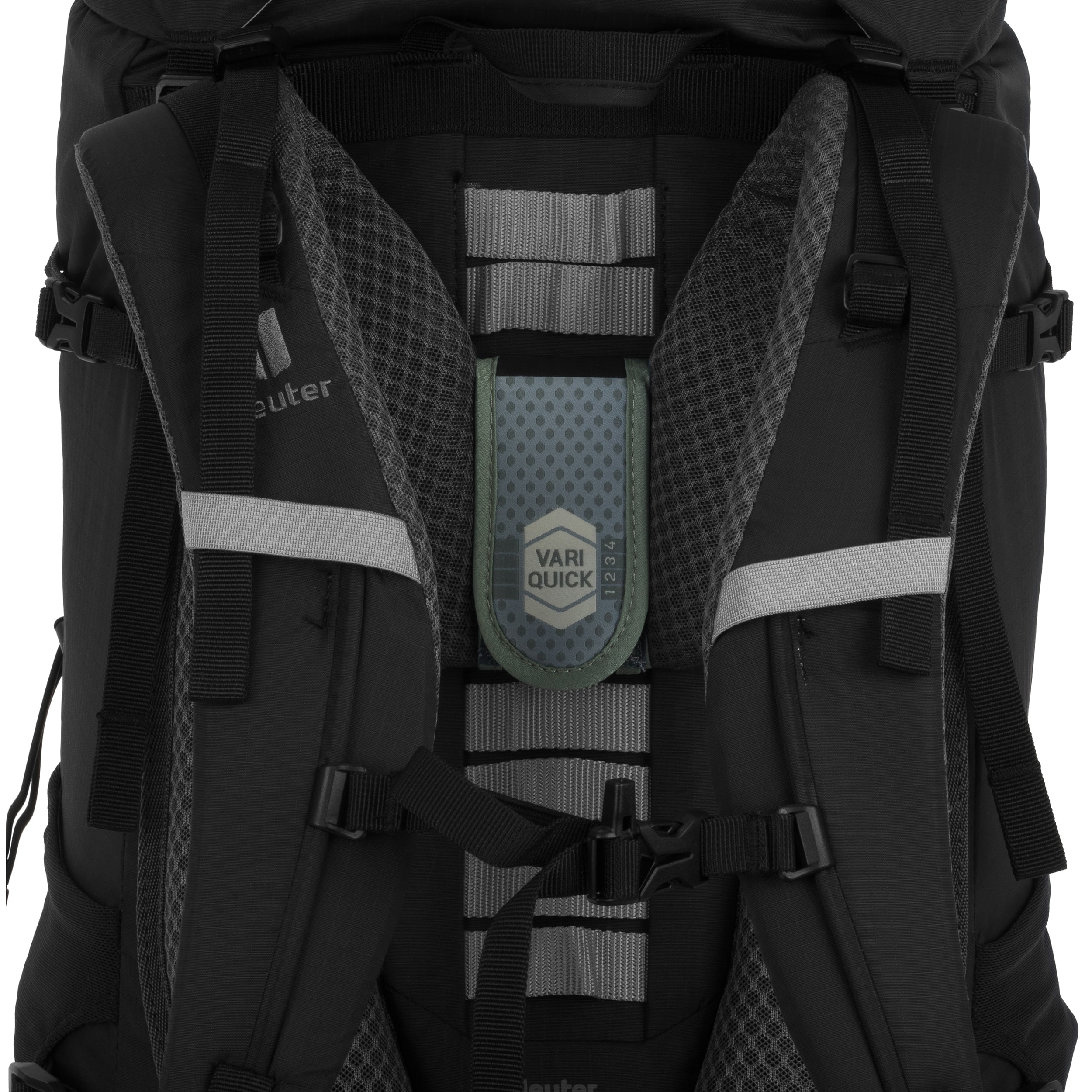 Plecak Deuter Aircontact lite 50 + 10 l - Black/Granite