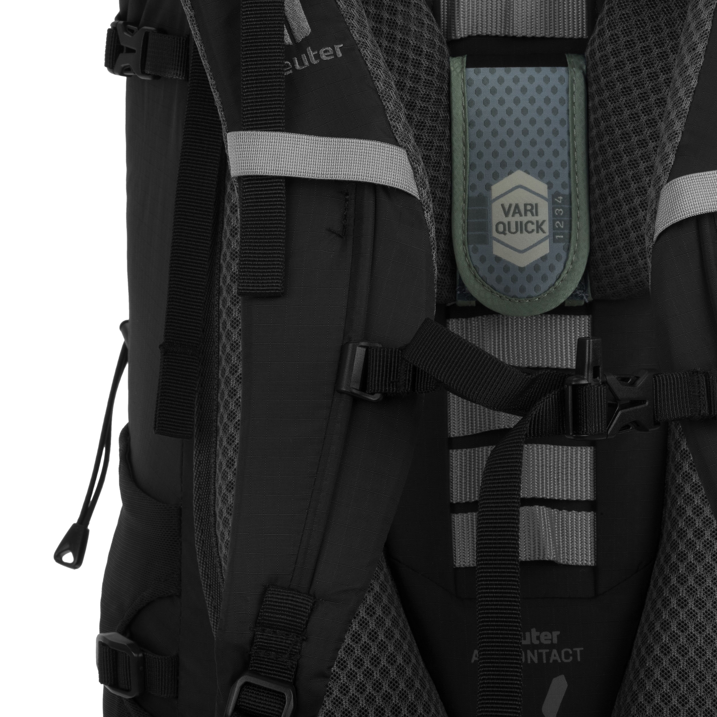 Plecak Deuter Aircontact lite 50 + 10 l - Black/Granite