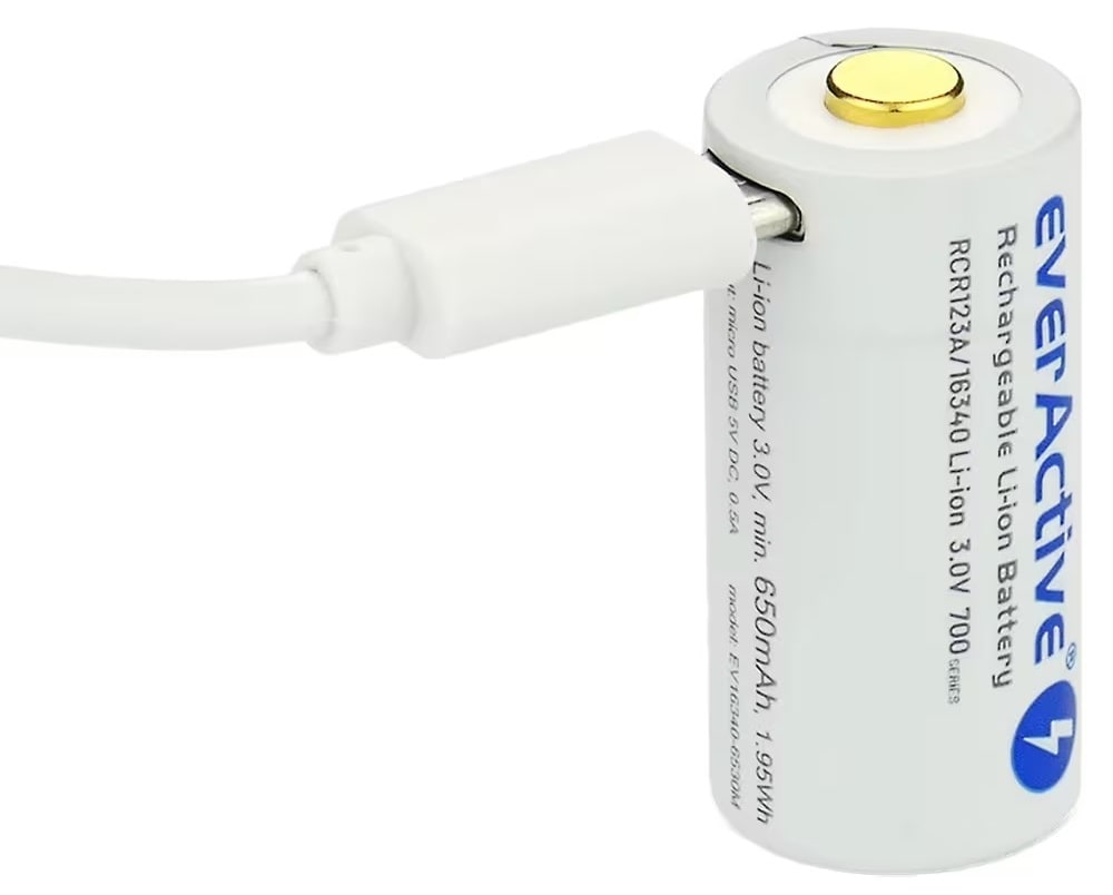 Akumulator 3 V everActive 16340 z zabezpieczeniem 700 mAh - 2 szt.