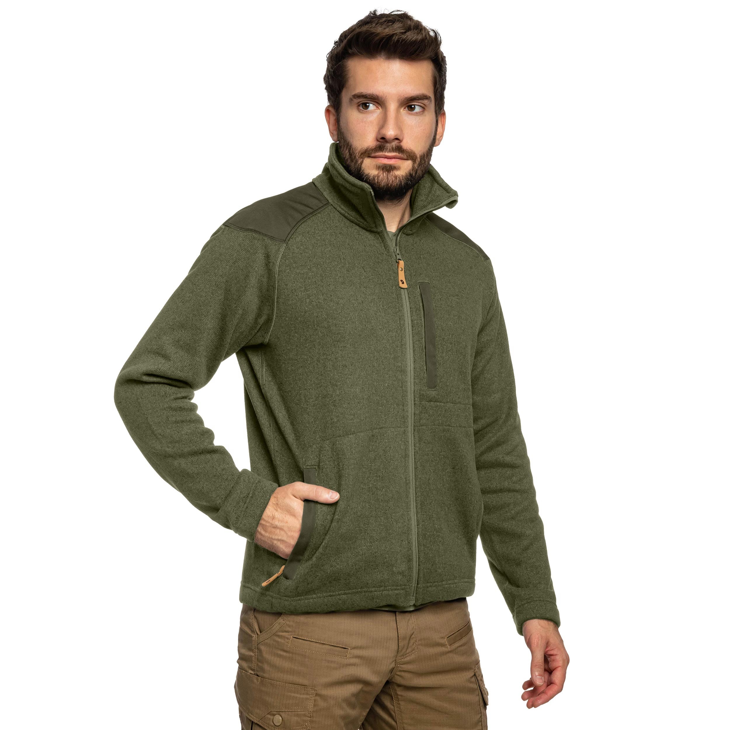 Флісова кофта Fjallraven Buck Fleece - Laurel Green/Deep Forest
