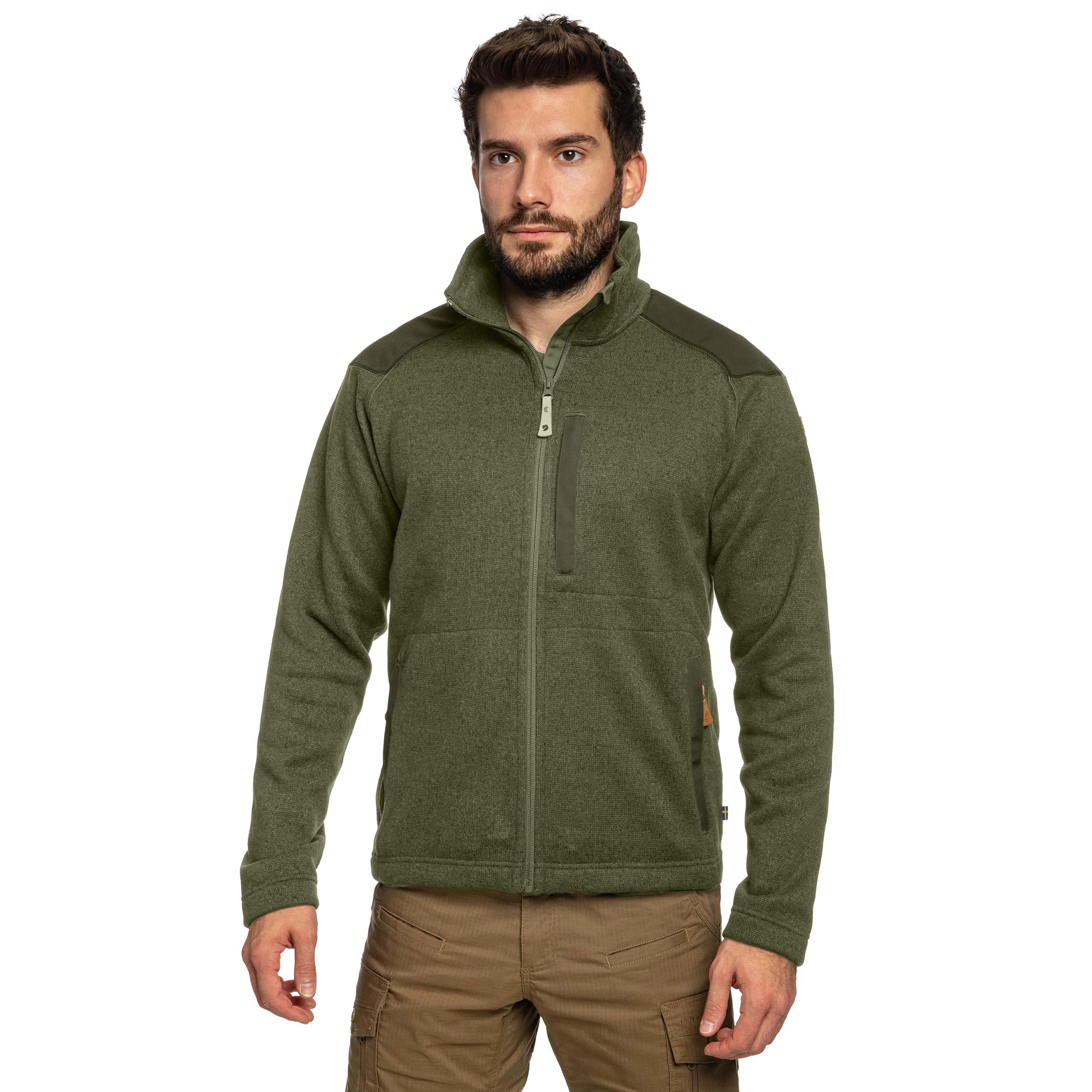 Флісова кофта Fjallraven Buck Fleece - Laurel Green/Deep Forest