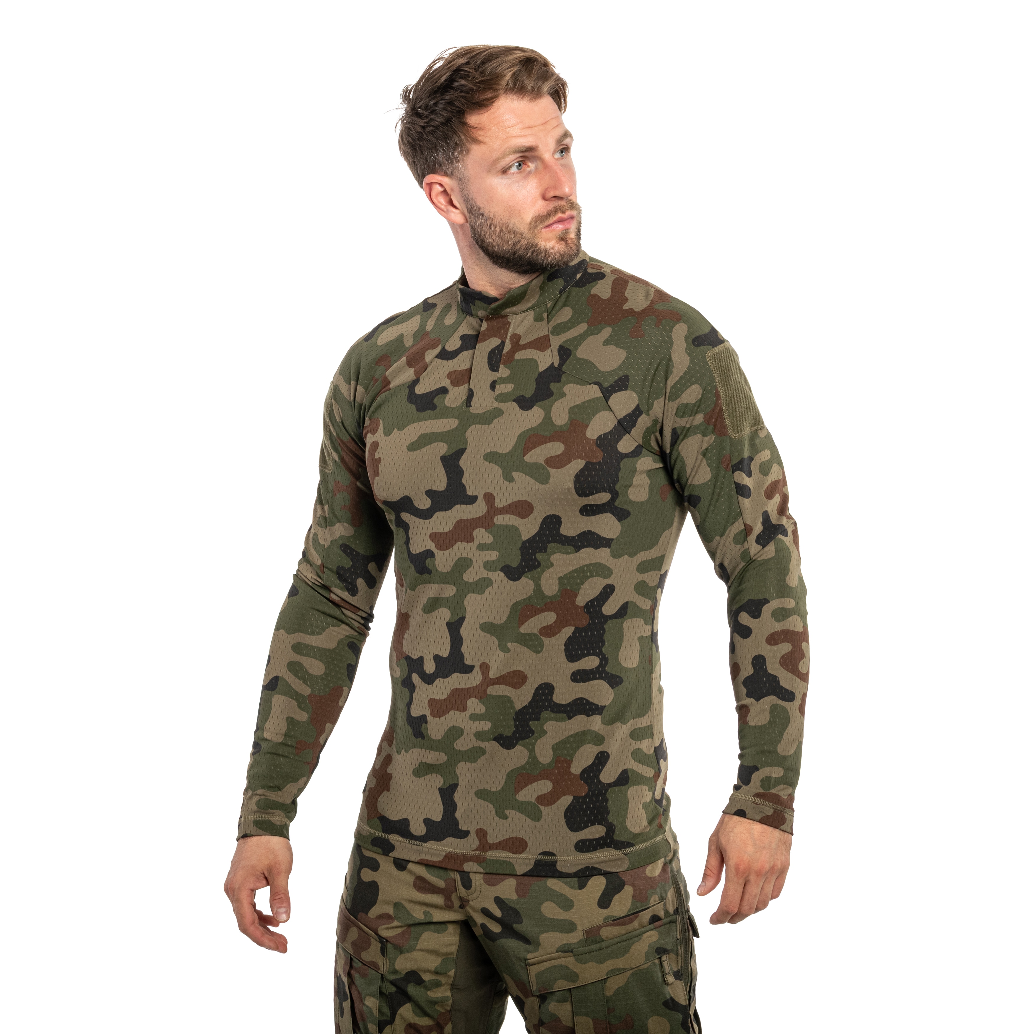 Bluza Helikon-Tex Apex Lightweight Combat Shirt Nylon Stretch - wz.93 Pantera PL Woodland
