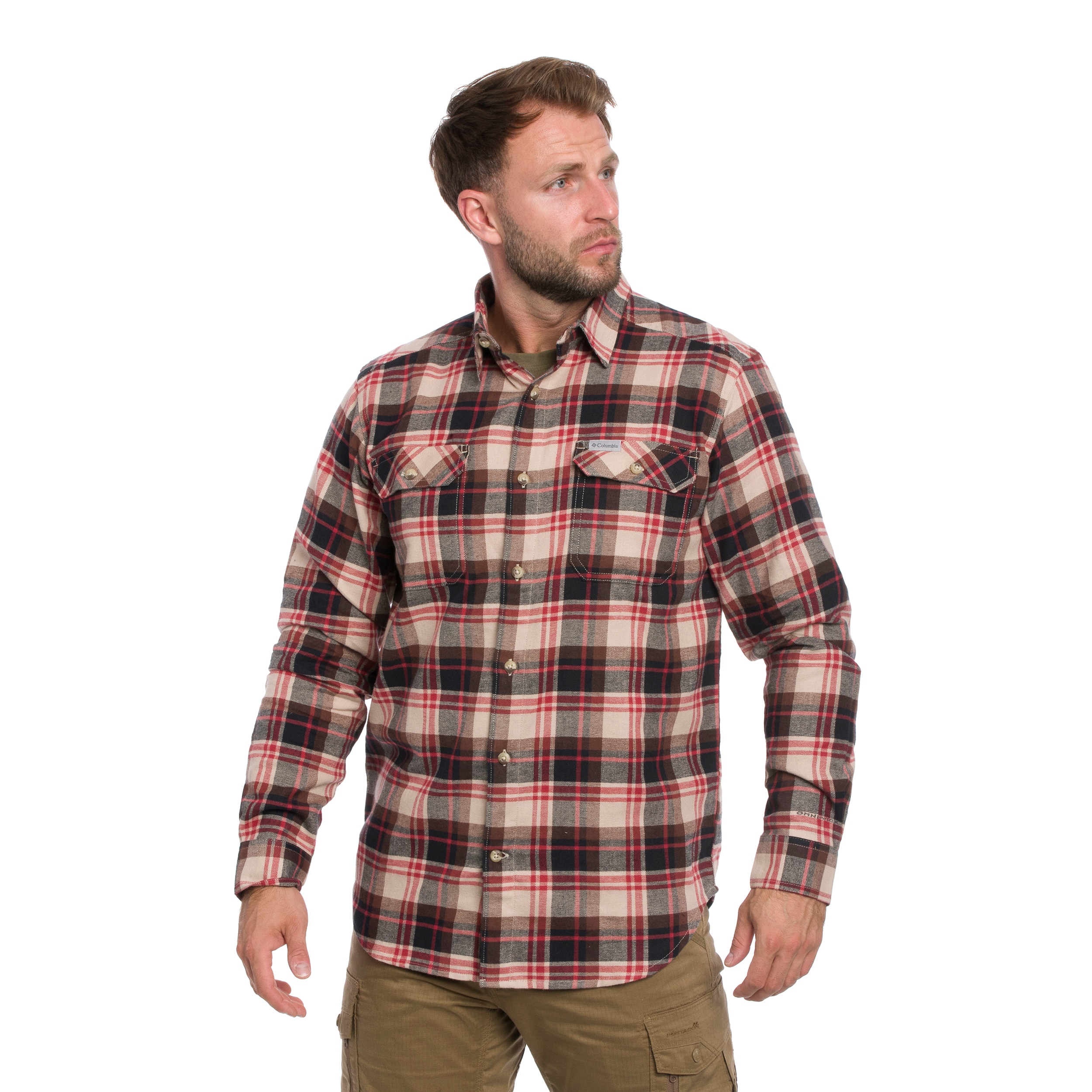Koszula Columbia Flare Gun Stretch Flannel - Ancient Fossil/Dispersed Plaid